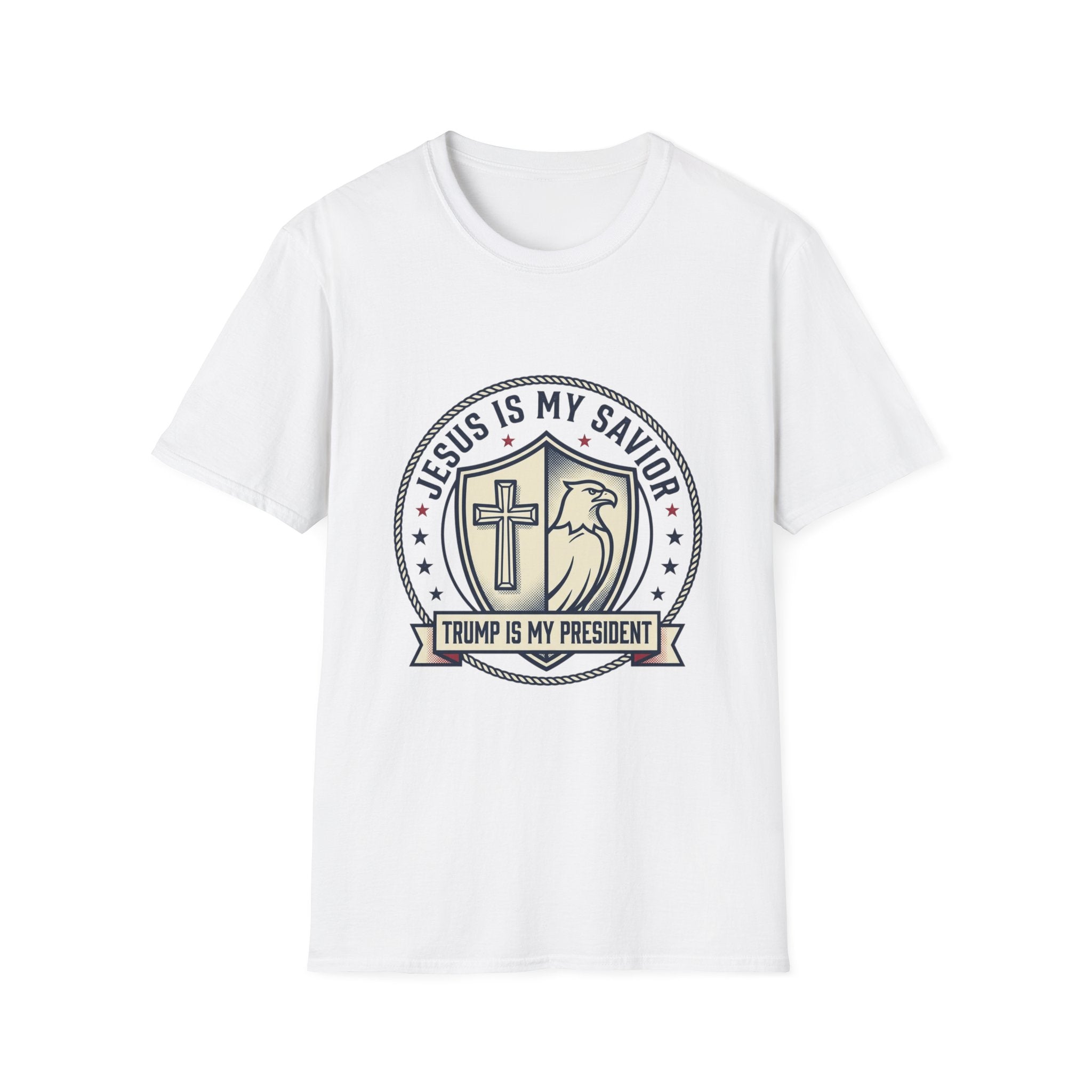 Christian Political T-Shirt — "Jesus Is My Savior, Trump Is My President"