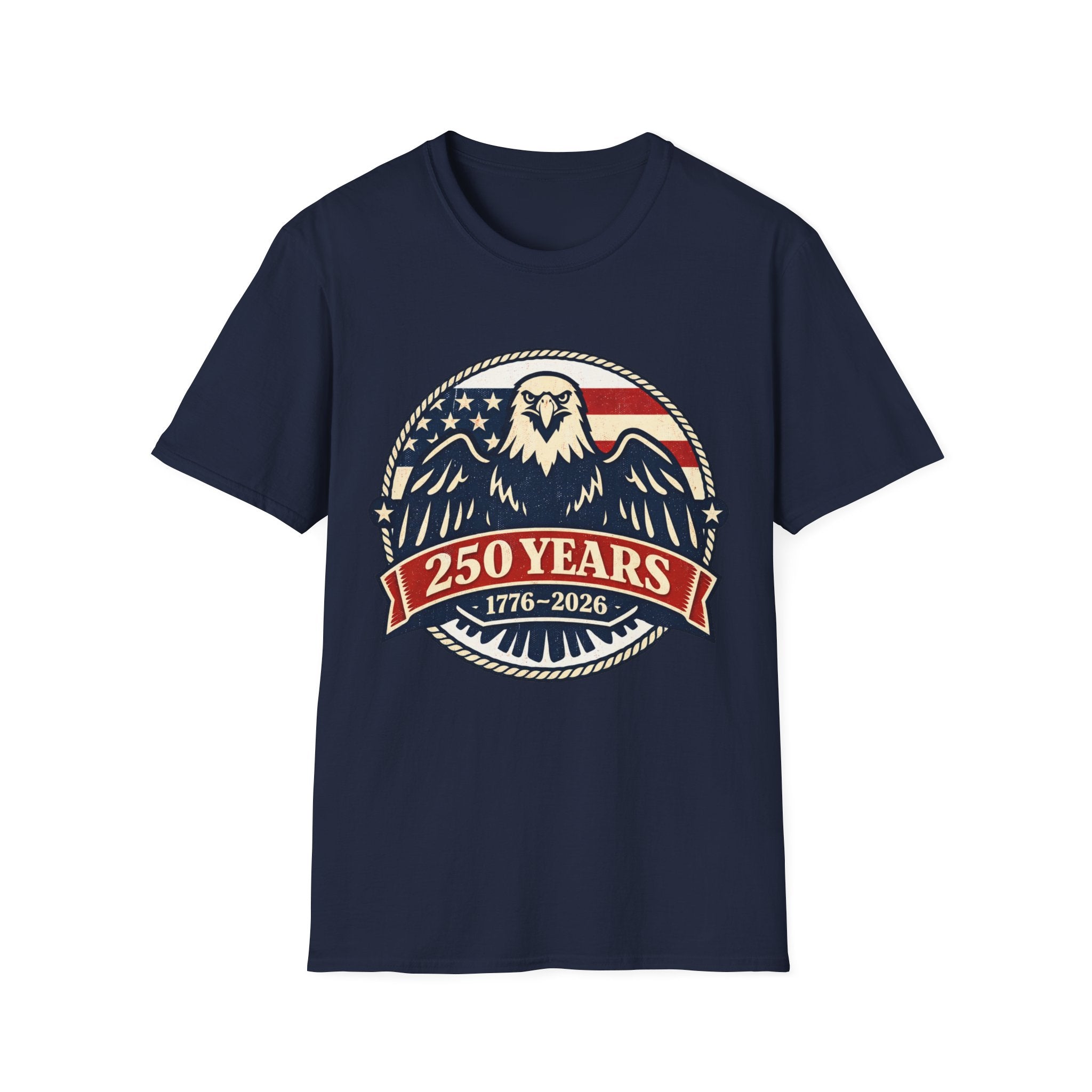 250 Years Eagle T-Shirt – 1776–2026 American Anniversary Patriotic Tee