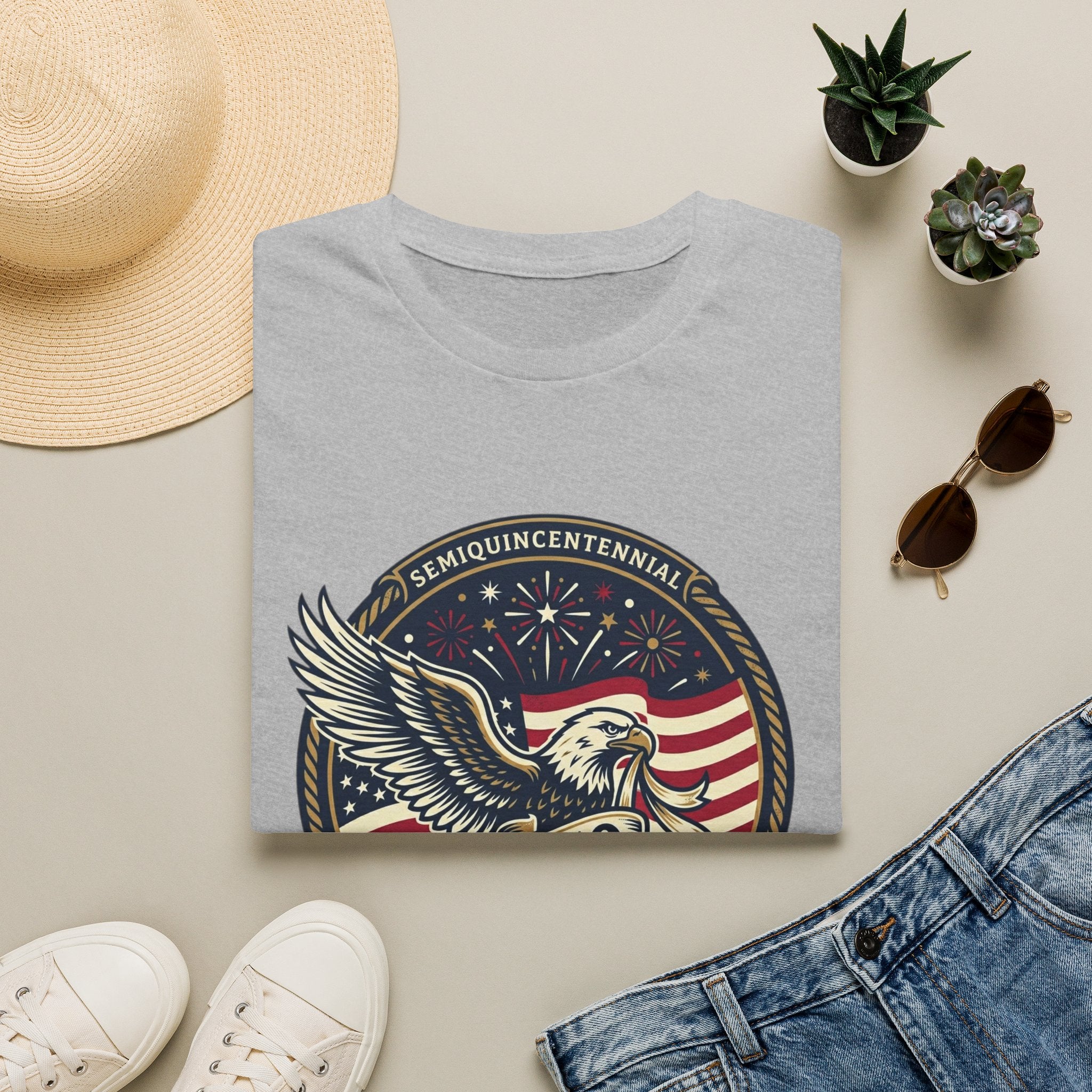 250th America Eagle T-Shirt — Semiquincentennial Patriotic Shirt