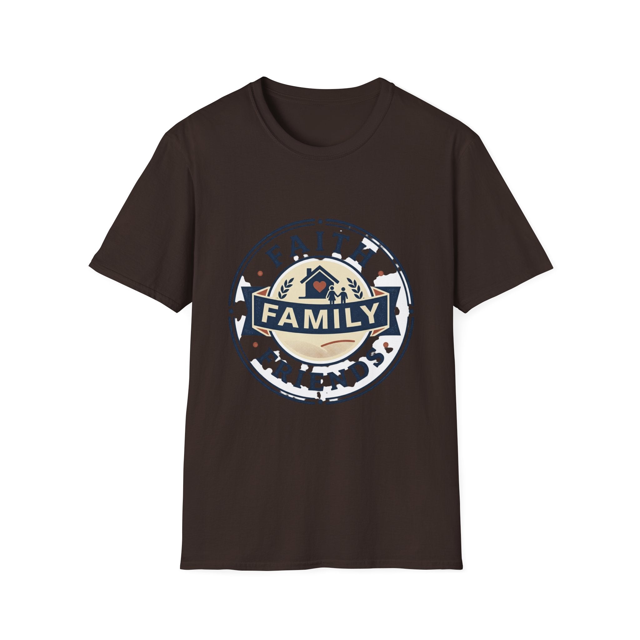 Faith, Family & Friends T-Shirt — Inspirational Christian Family Tee