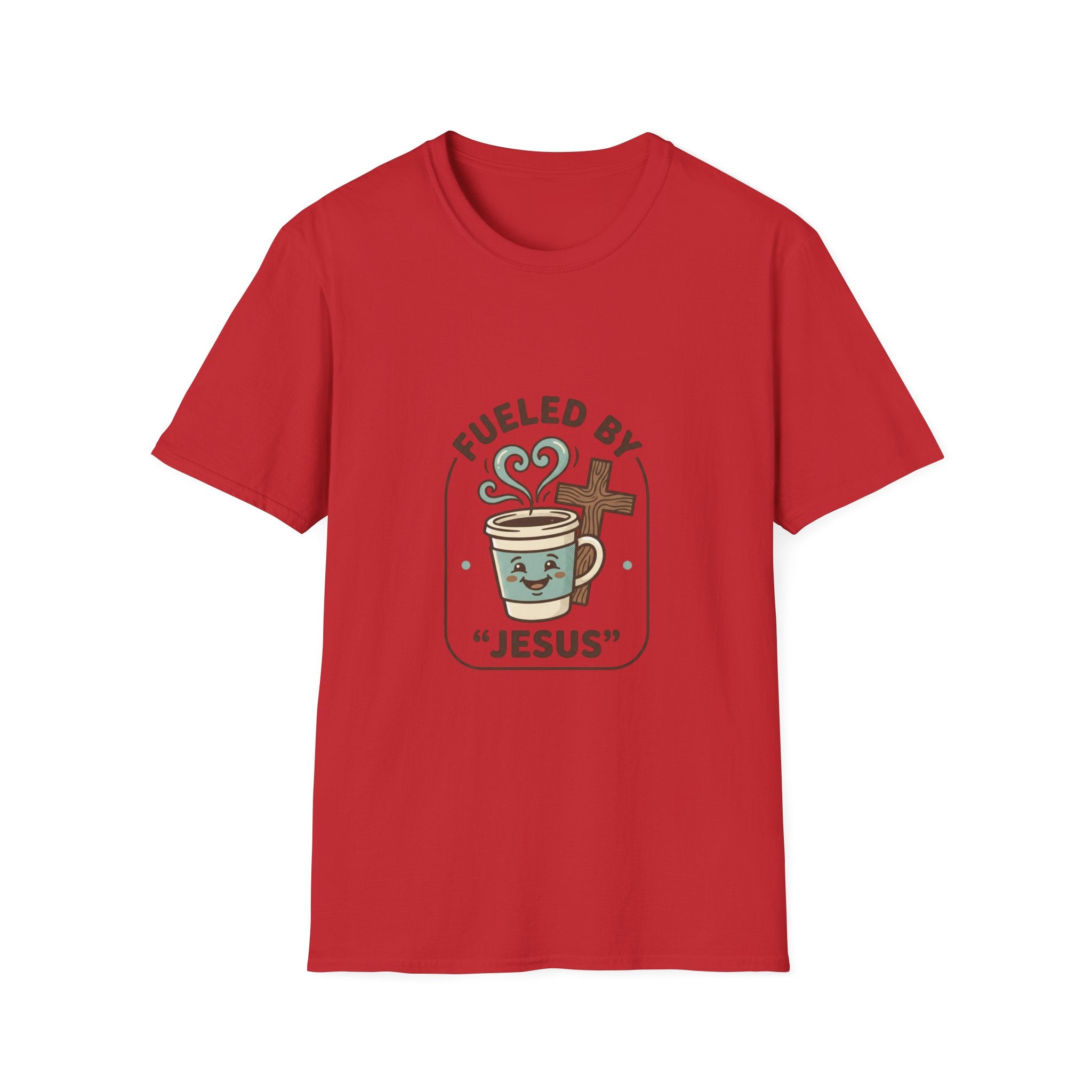 Fueled by Jesus Coffee T-Shirt — Christian Faith Coffee Tee