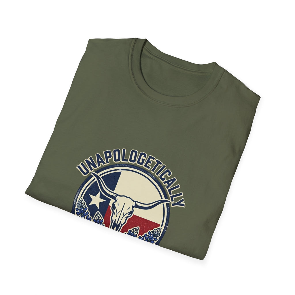 Unapologetically Texan T-Shirt — Retro Longhorn Texas Pride Tee