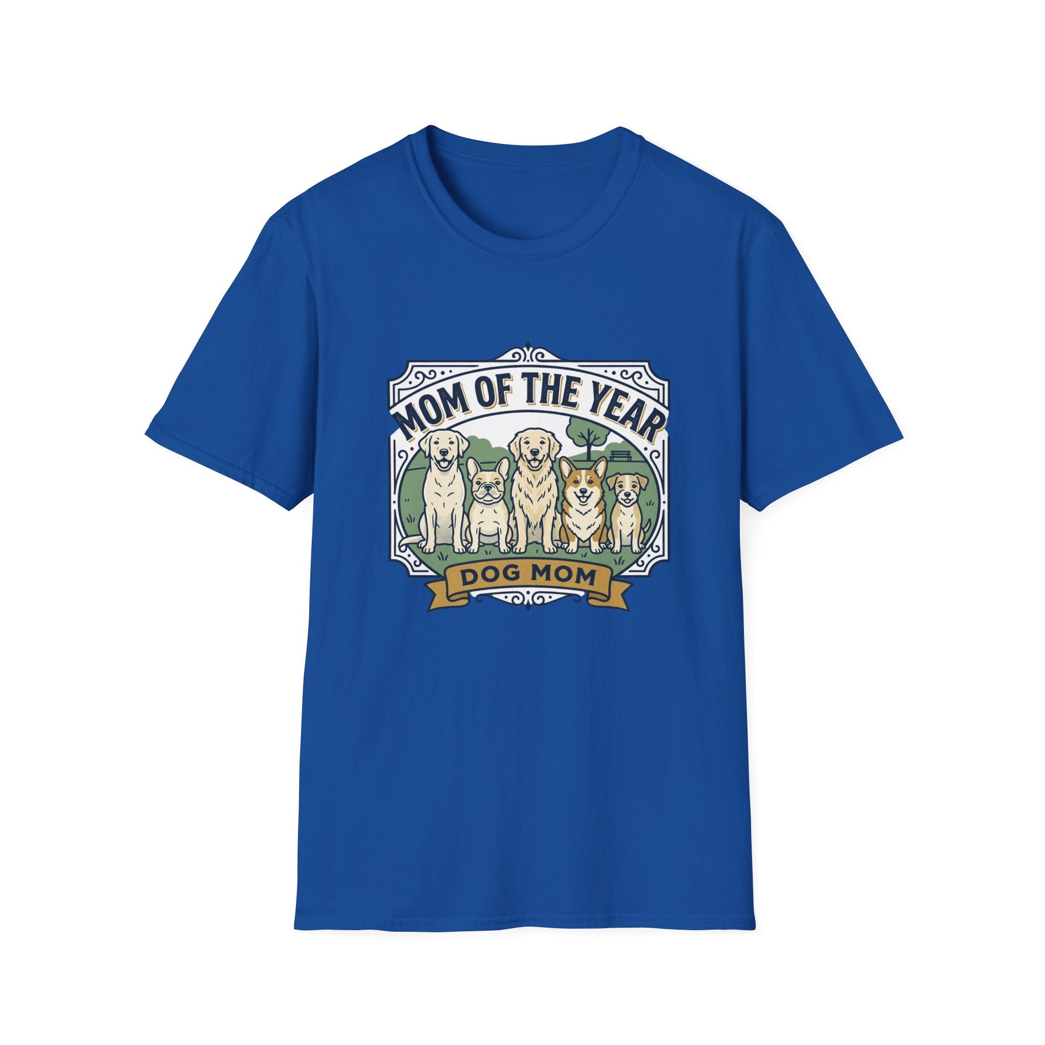 Dog Mom T-Shirt — "Mom of the Year" Cute Dog Mom Graphic Tee