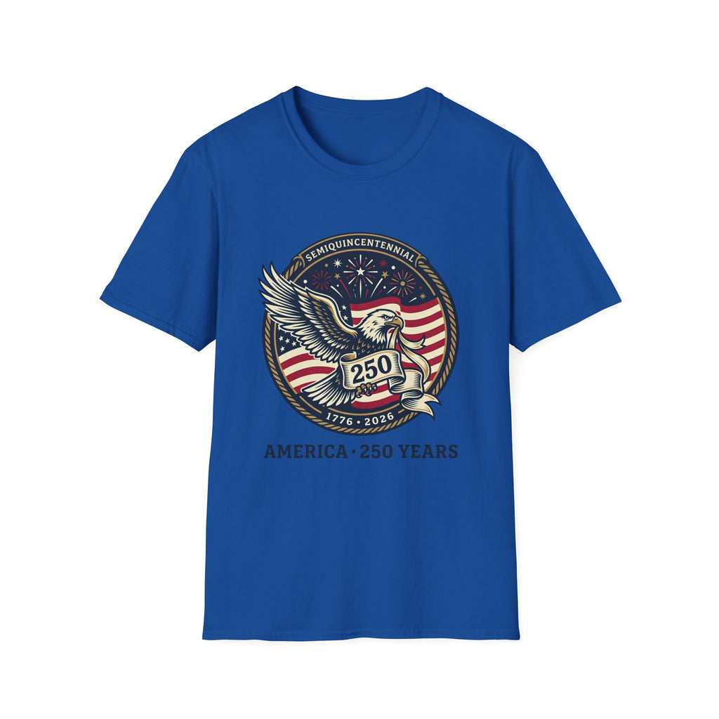 250th America Eagle T-Shirt — Semiquincentennial Patriotic Shirt