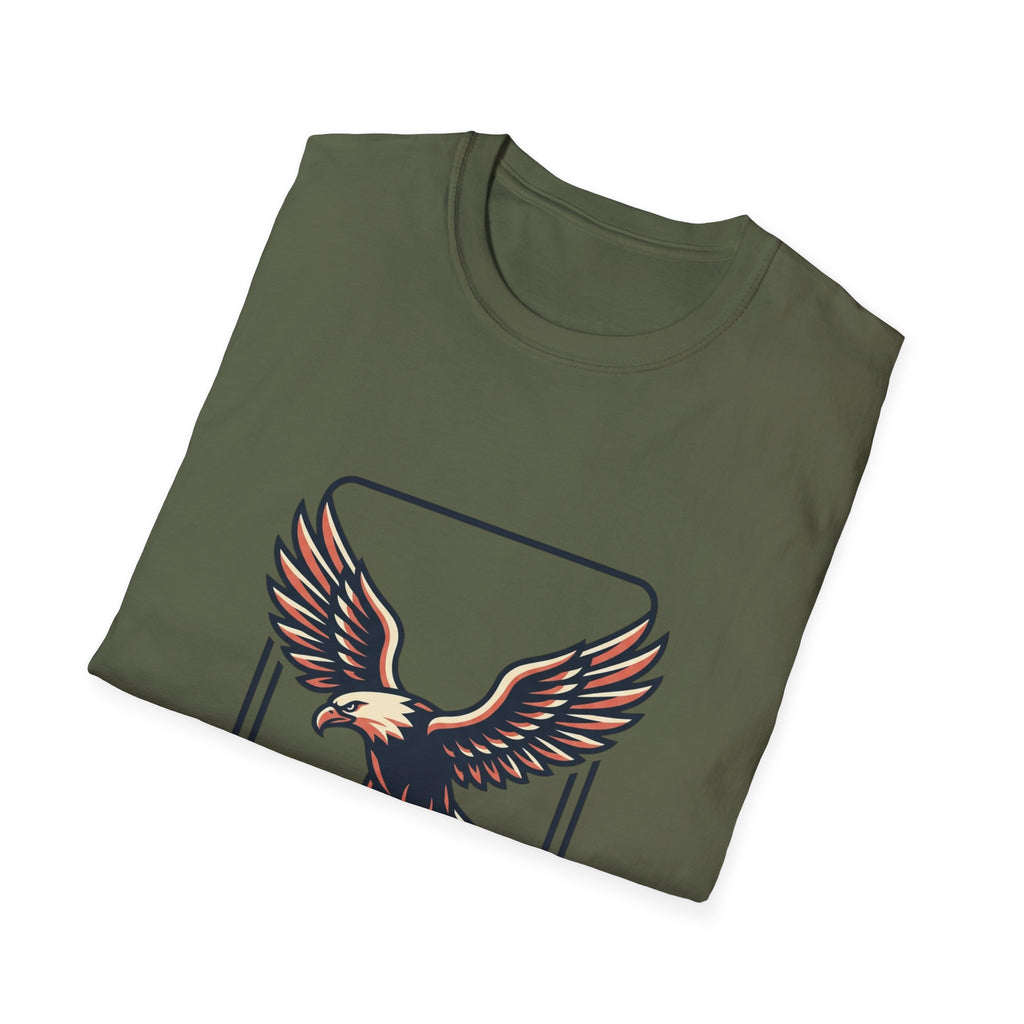Eagle Graphic T-Shirt — Vintage Soaring Eagle Chest Print