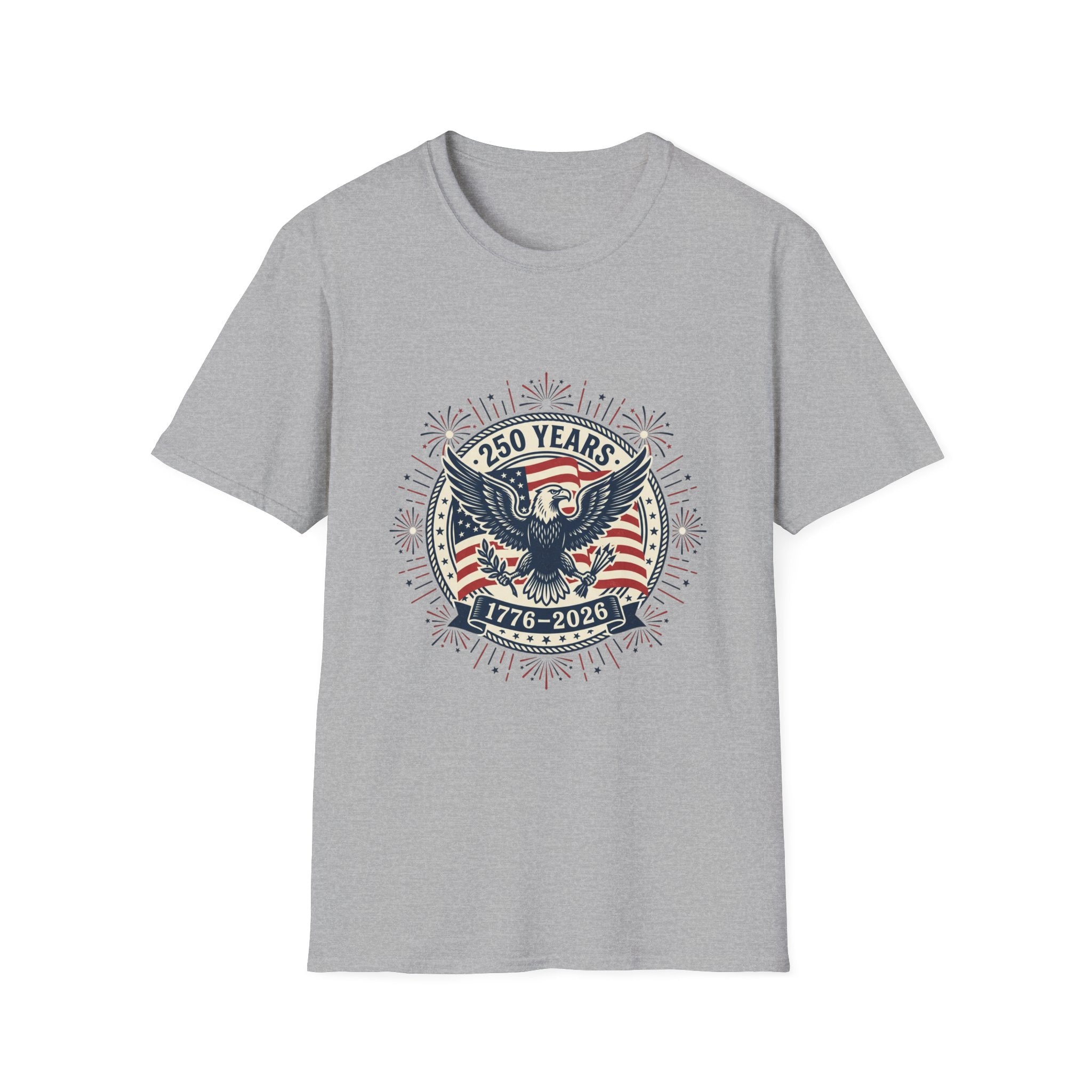 250 Years 1776–2026 Eagle T-Shirt — Patriotic American Independence Shirt