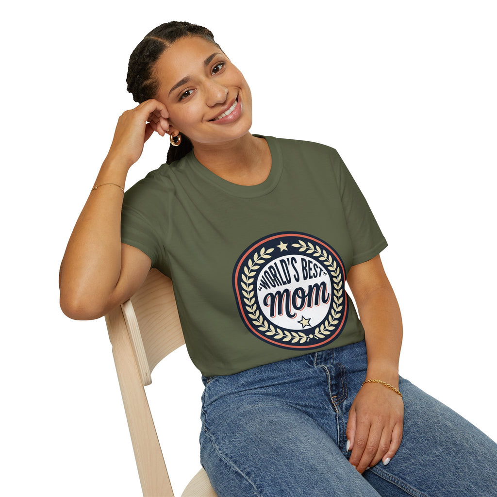 World's Best Mom T-Shirt – Vintage Badge Mother's Day Tee