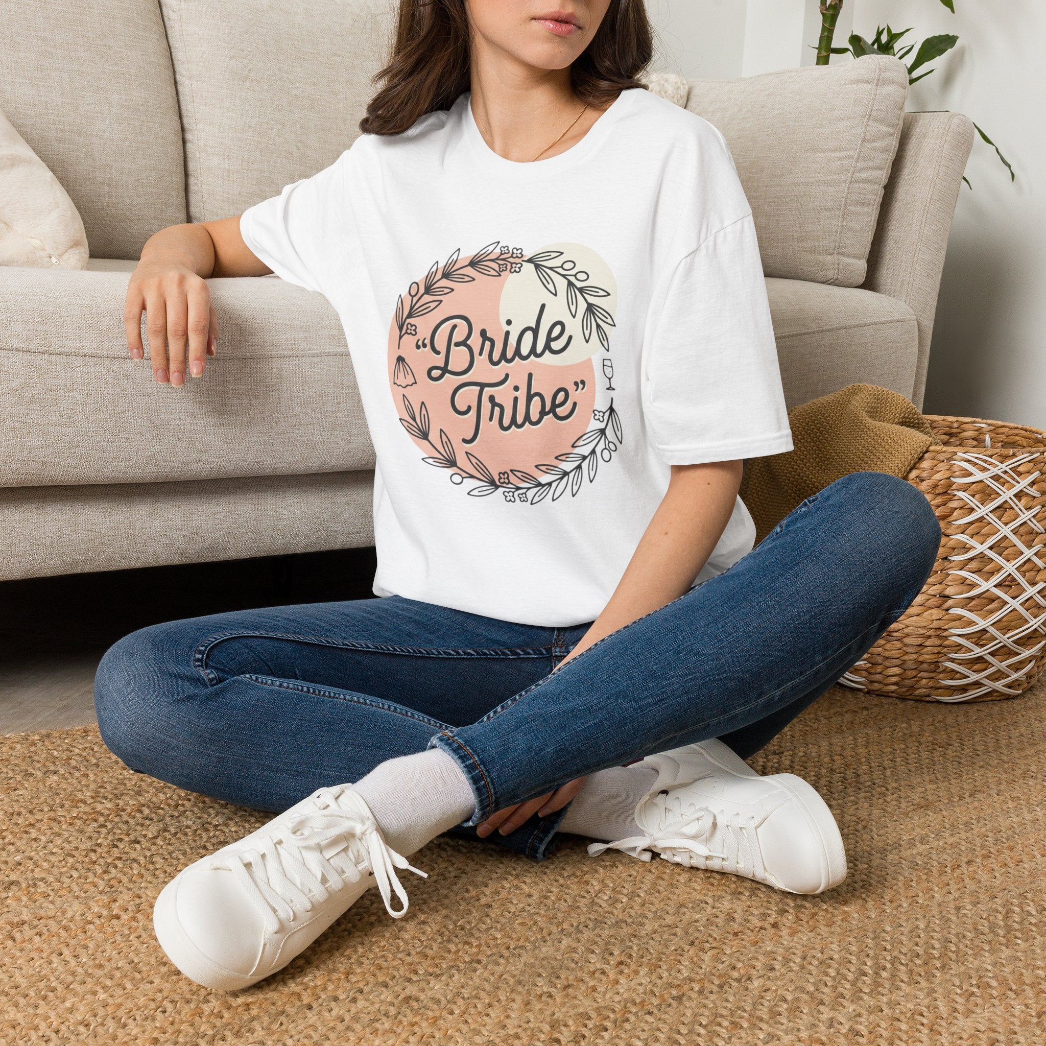 Bride Tribe T-Shirt — Boho Floral Bachelorette Tee