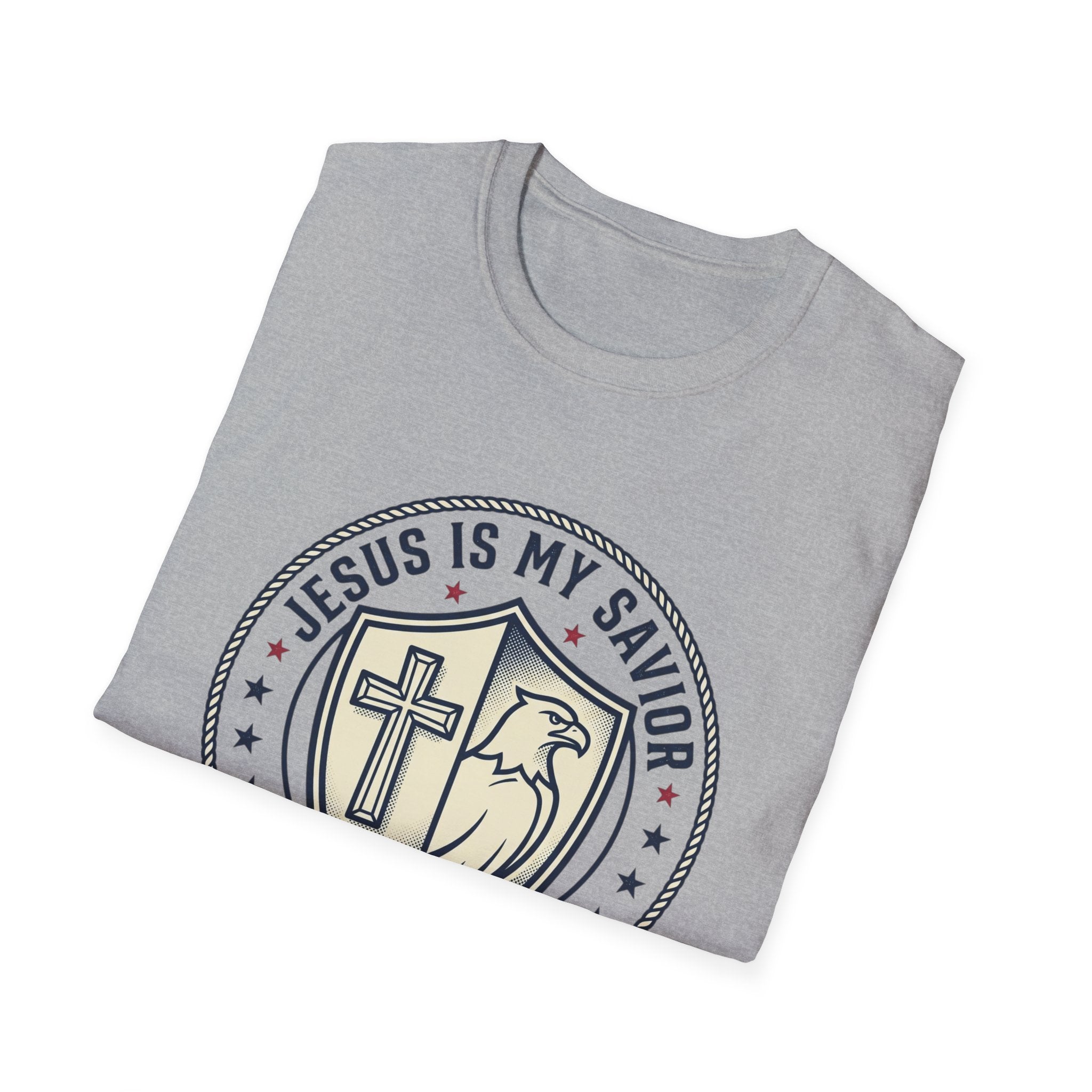 Christian Political T-Shirt — "Jesus Is My Savior, Trump Is My President"
