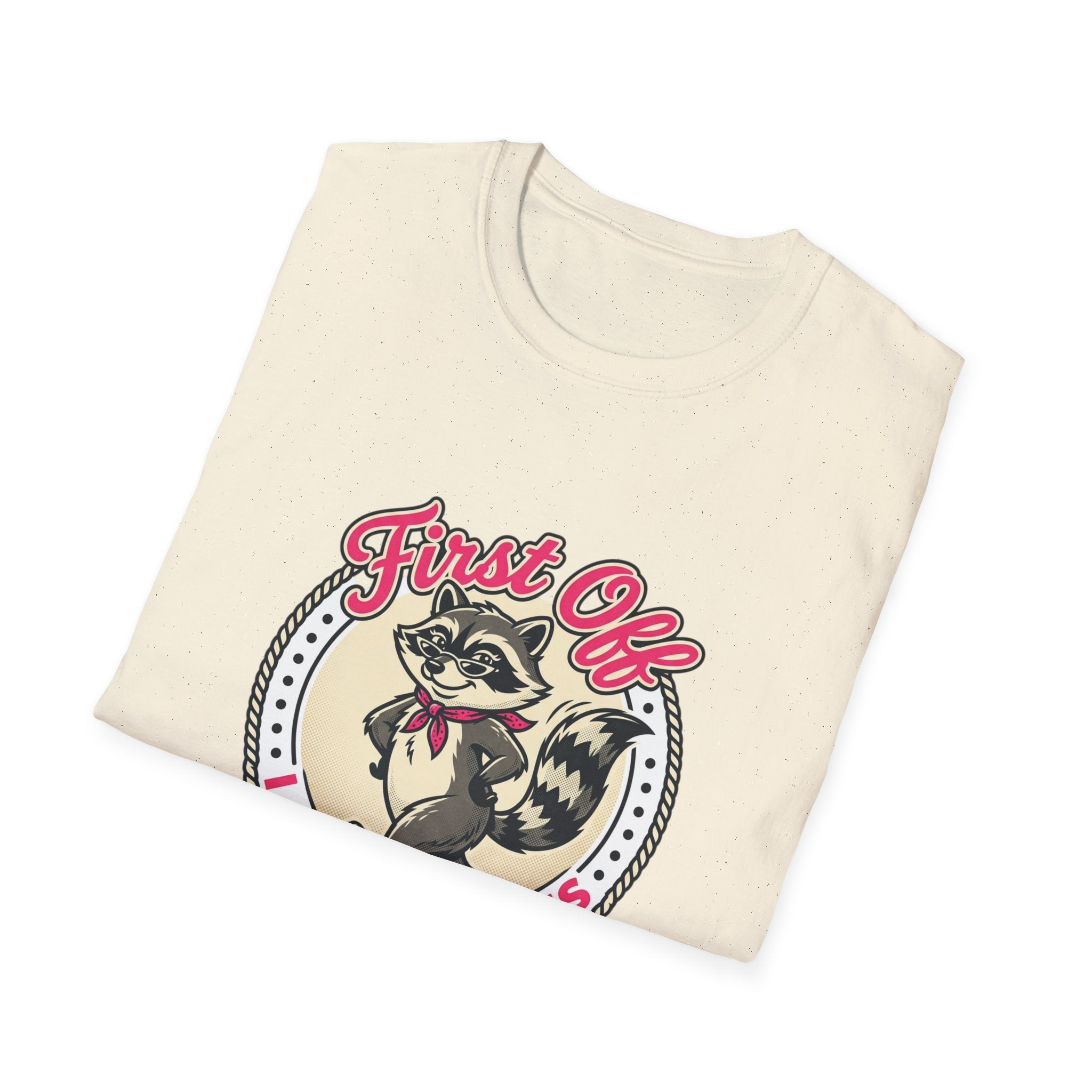 Foxy Raccoon 'First Off I Am Fabulous' Graphic T-Shirt