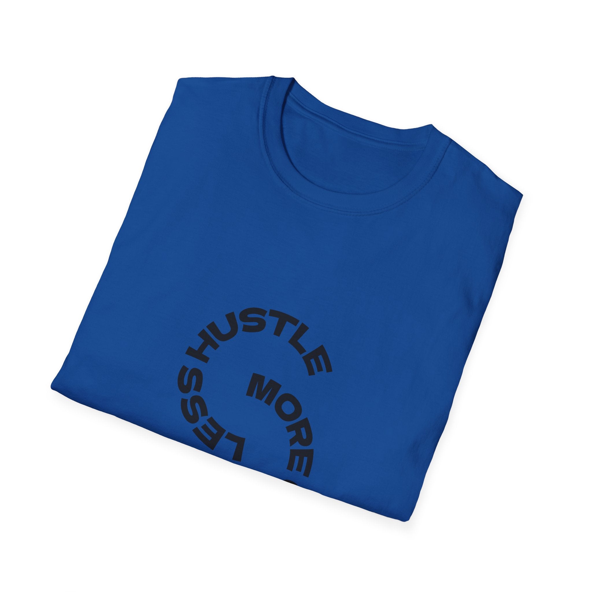 T-Shirt — "More Coffee Less Hustle" Minimalist Graphic Tee