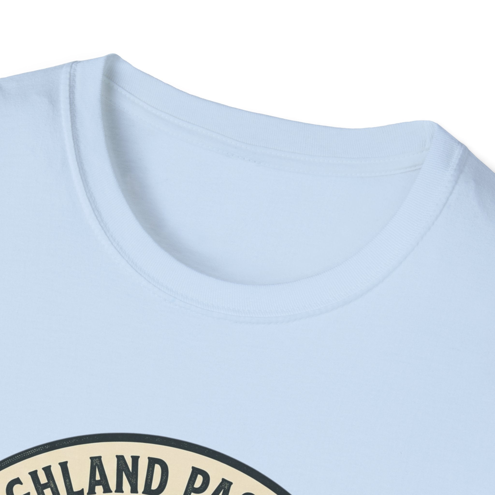 Highland Pastures T-Shirt — Scottish Highlands Highland Cow Vintage Badge