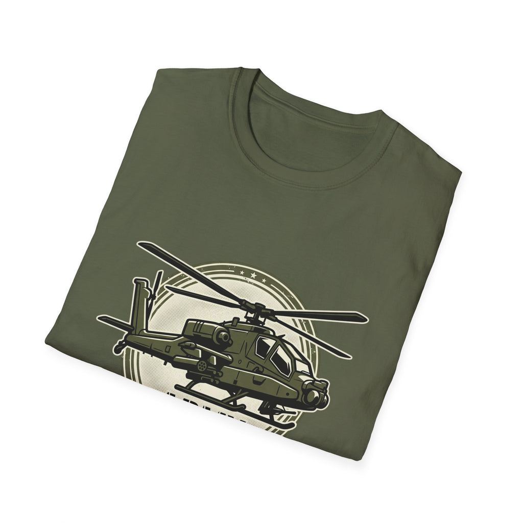 Army Helicopter T‑Shirt — Military Aviation Badge Tee