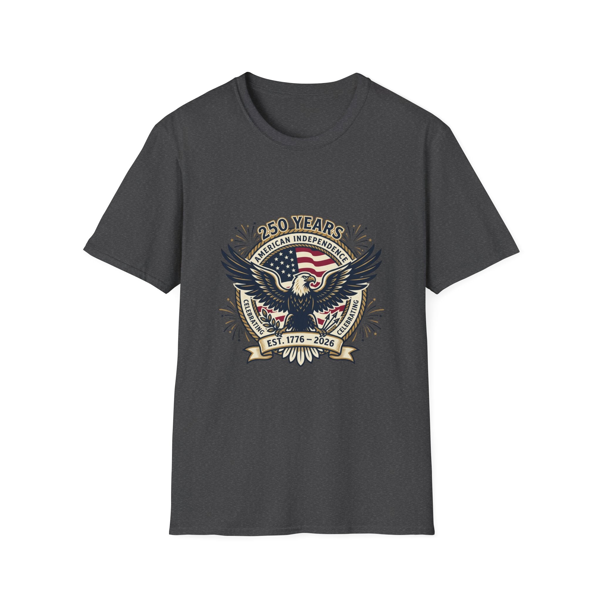 250 Years American Independence Eagle T-Shirt — Est. 1776–2026 Patriotic Tee