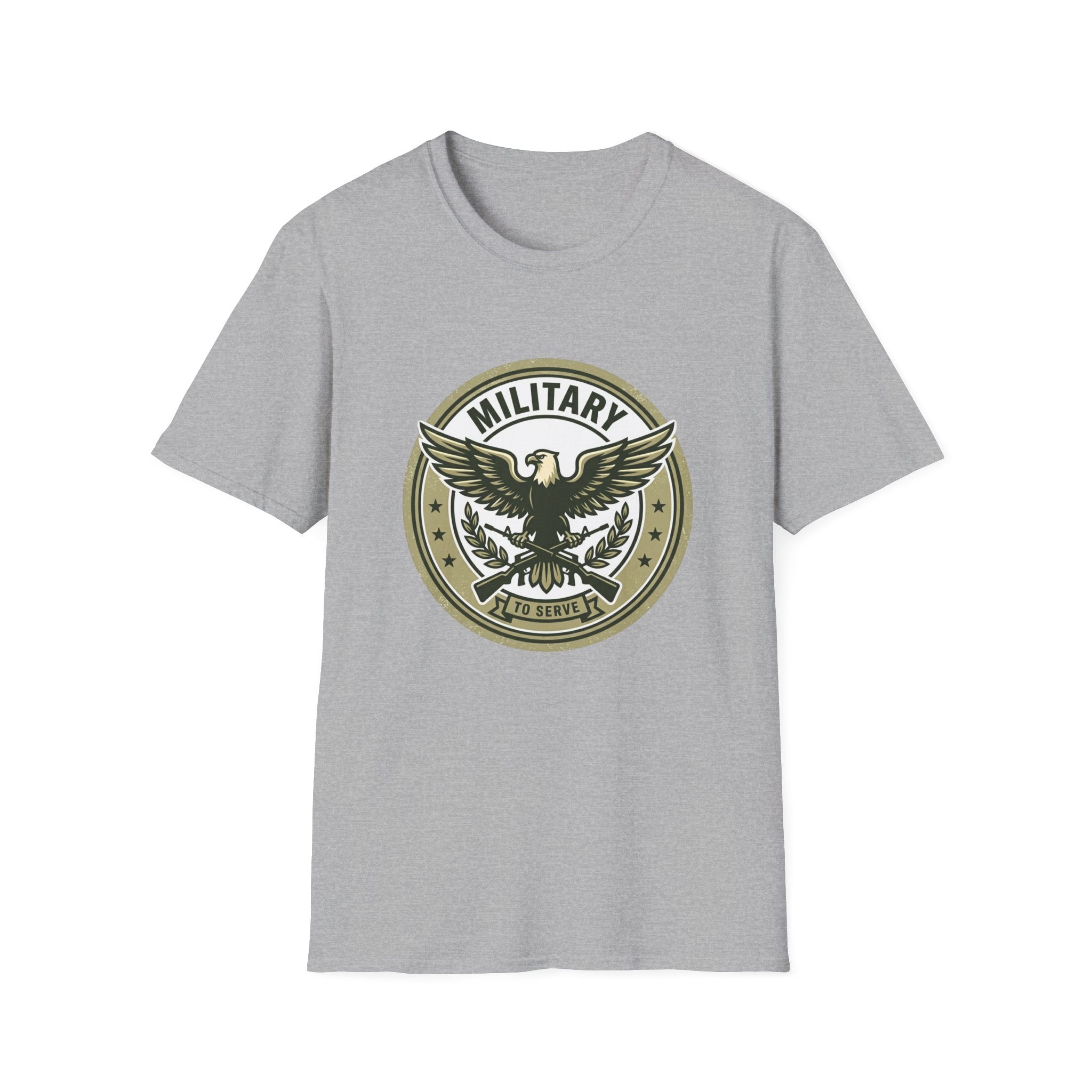 Military Eagle T-Shirt — Vintage Emblem Patriotic Tee