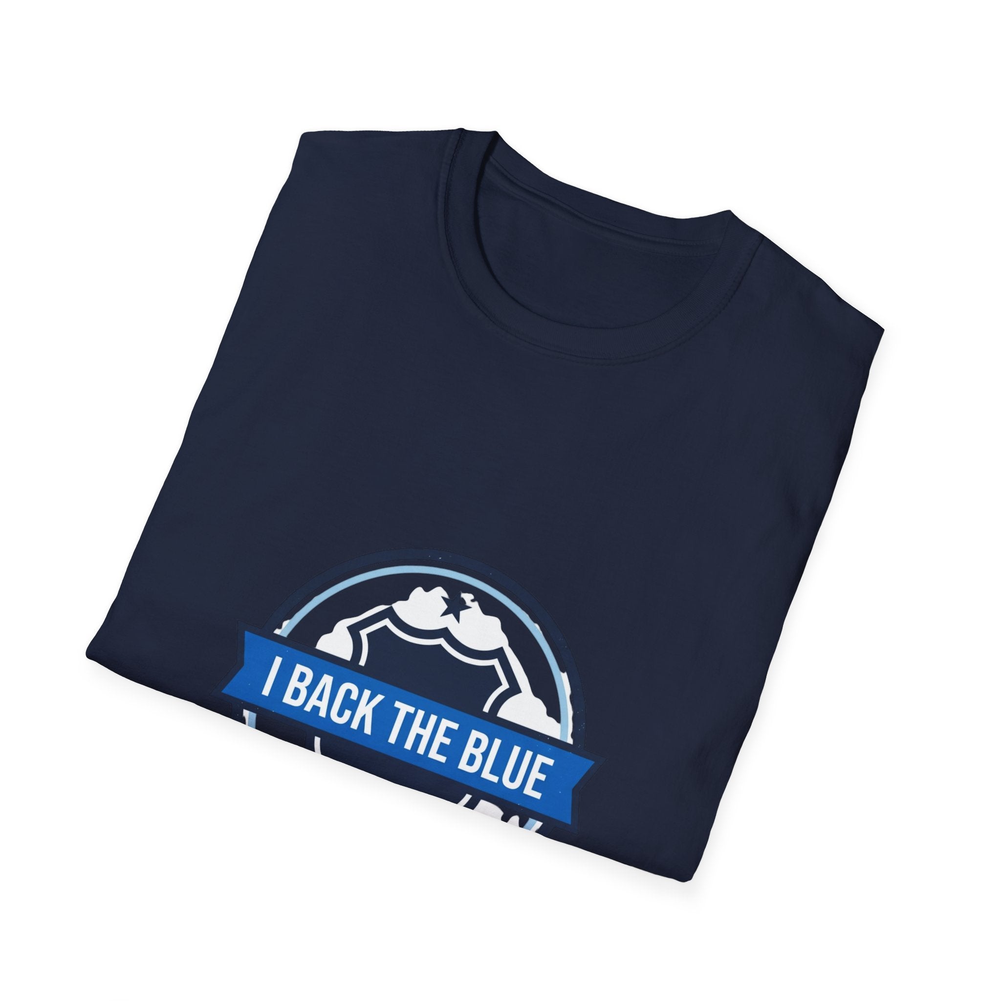 I Back The Blue T-Shirt — Support Police Badge Graphic Shirt