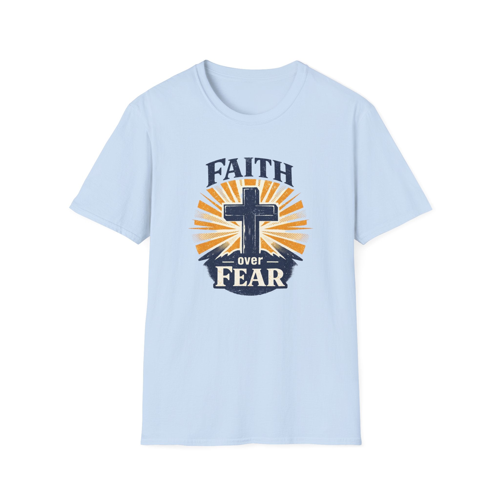 Faith Over Fear T-Shirt — Christian Cross Inspirational Tee