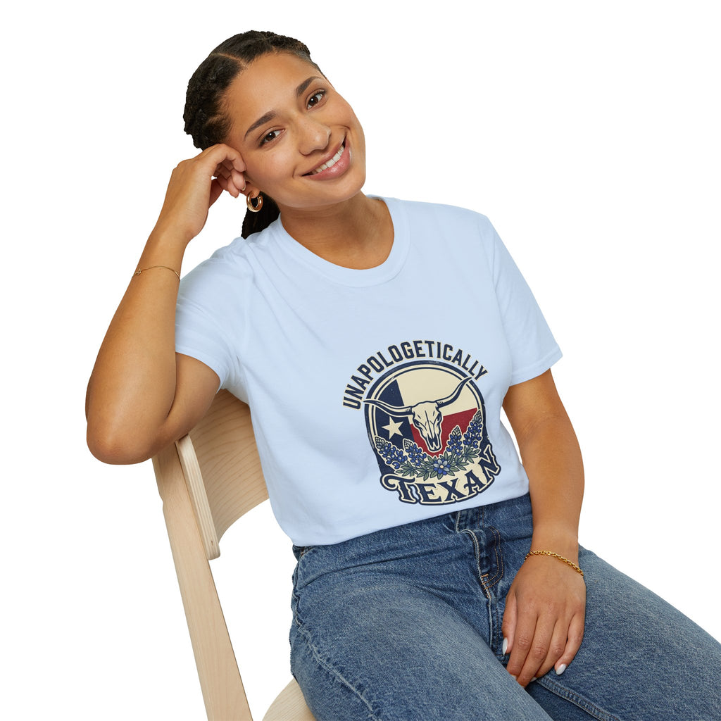 Unapologetically Texan T-Shirt — Retro Longhorn Texas Pride Tee