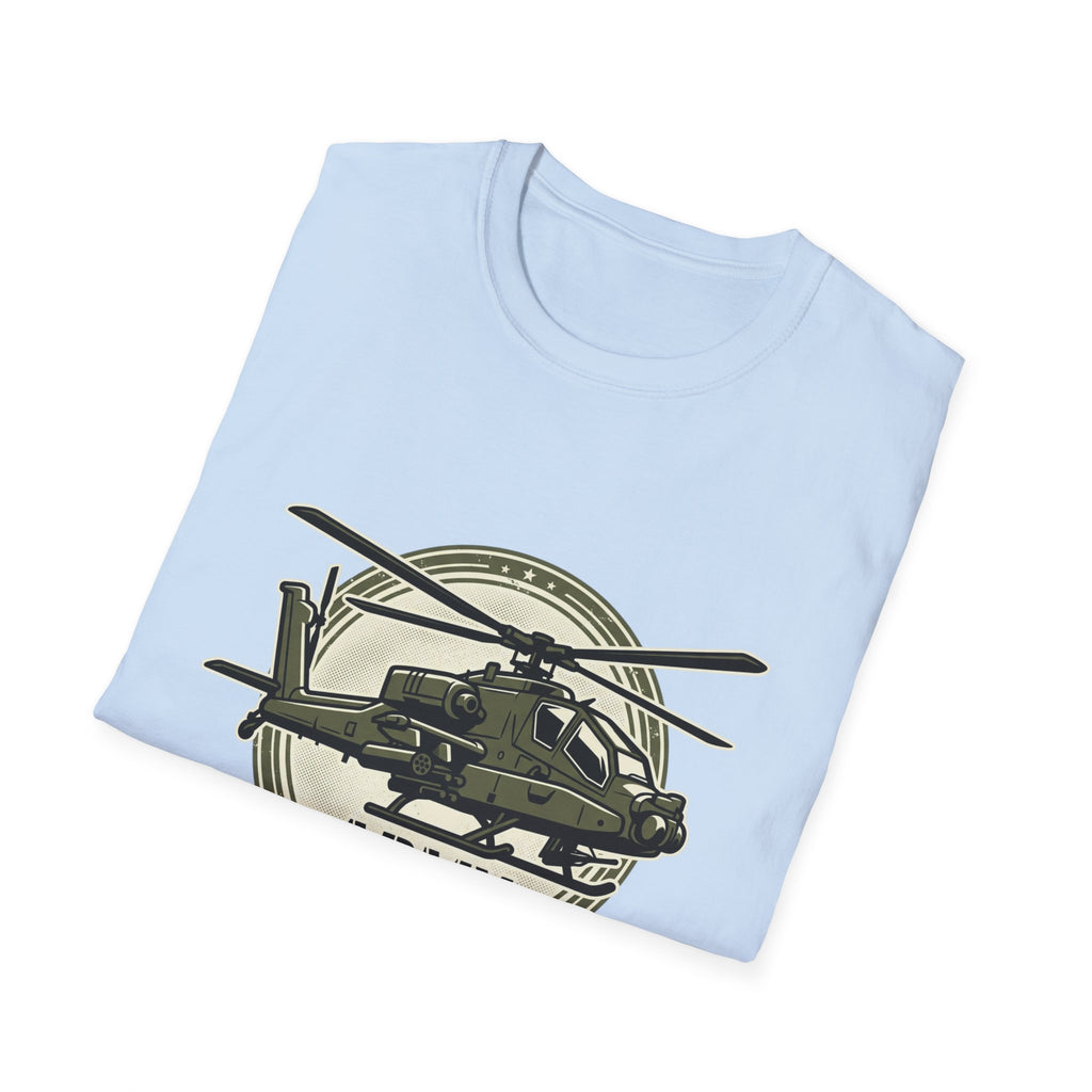 Army Helicopter T‑Shirt — Military Aviation Badge Tee