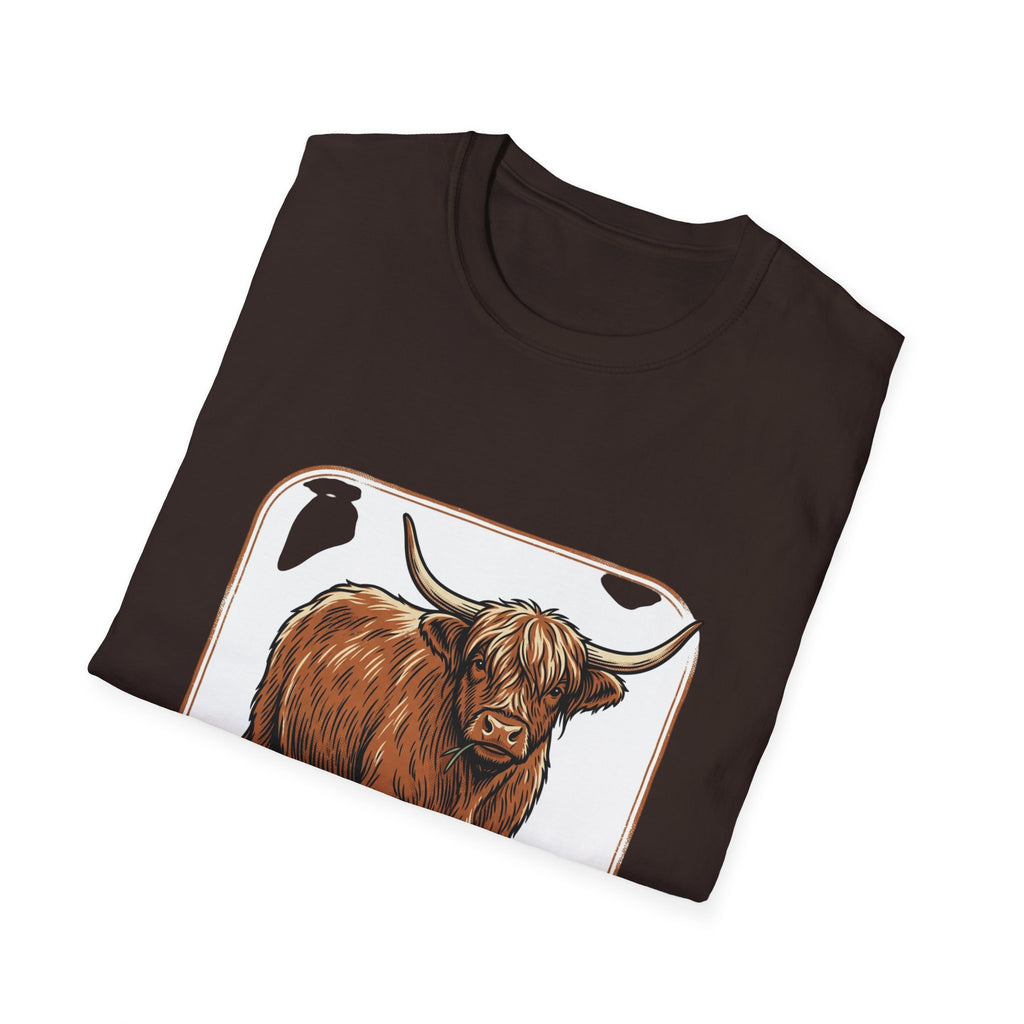 Highland Cow T-Shirt — Rustic Scottish Cattle Tee
