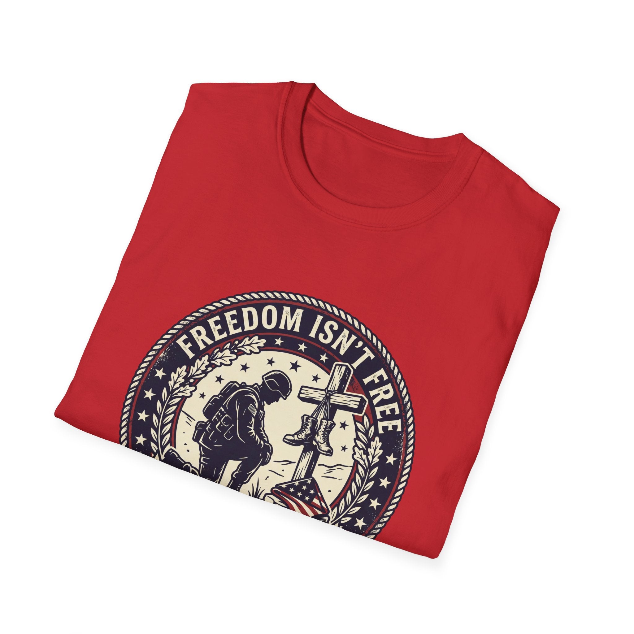 Freedom Isn't Free Memorial T-Shirt — Honoring the Fallen Military Tee
