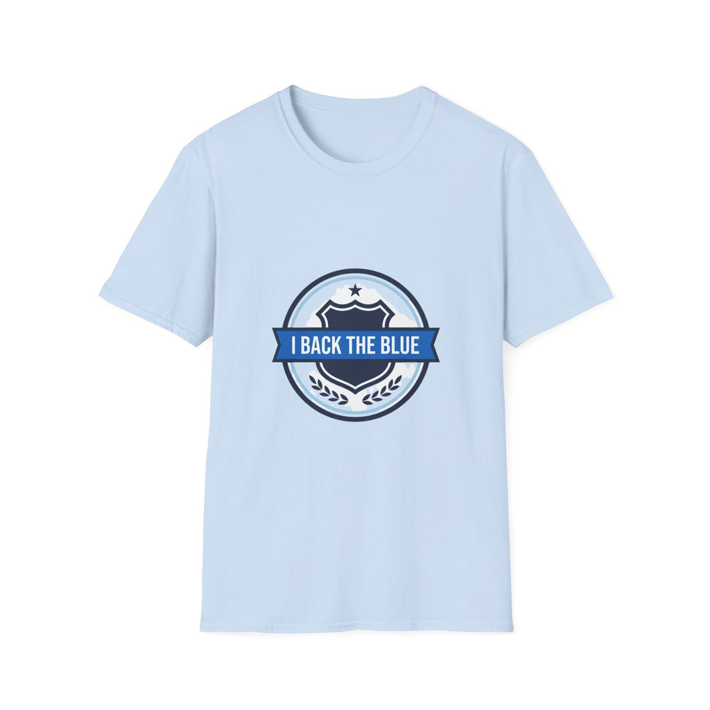 I Back The Blue T-Shirt — Support Police Badge Graphic Shirt