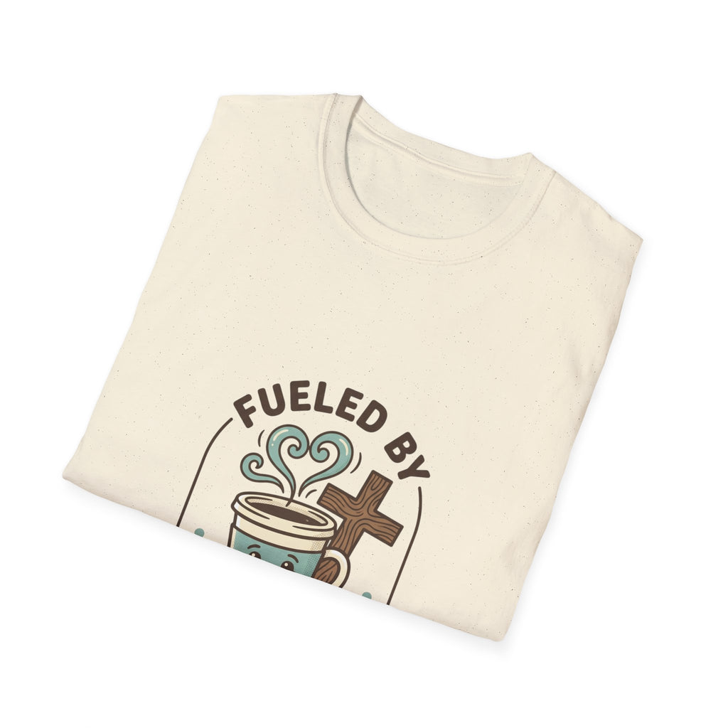 Fueled by Jesus Coffee T-Shirt — Christian Faith Coffee Tee