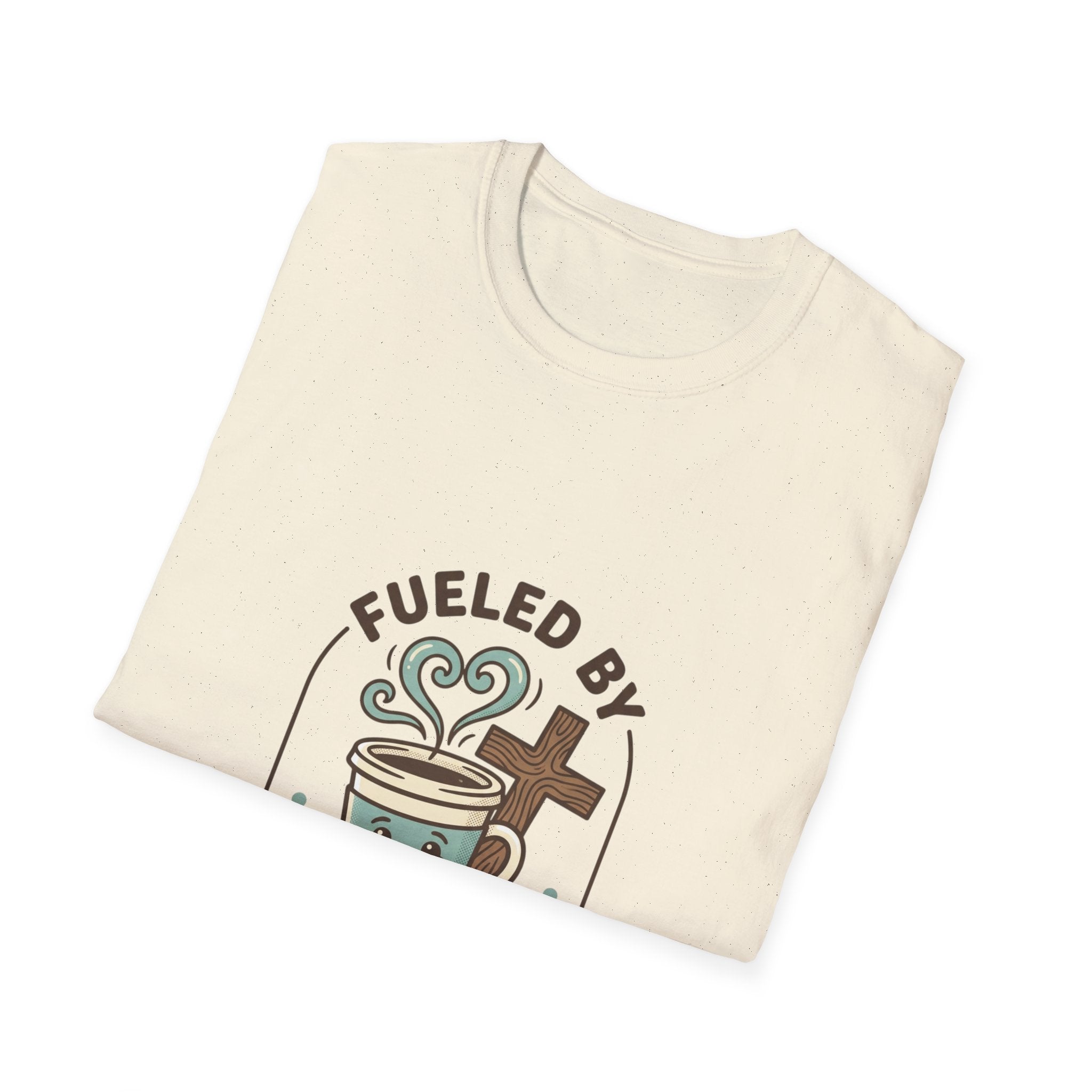 Fueled by Jesus Coffee T-Shirt — Christian Faith Coffee Tee