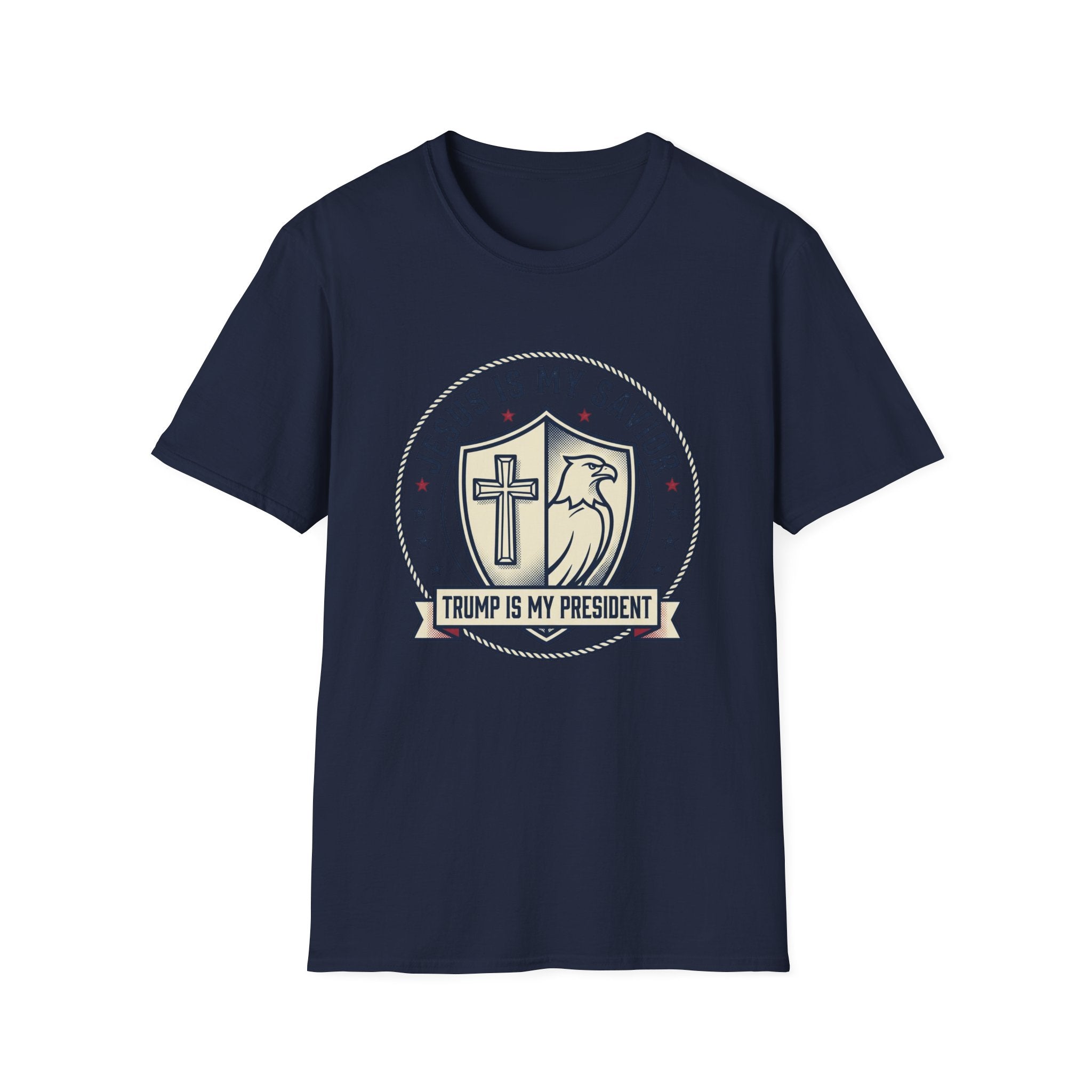 Christian Political T-Shirt — "Jesus Is My Savior, Trump Is My President"