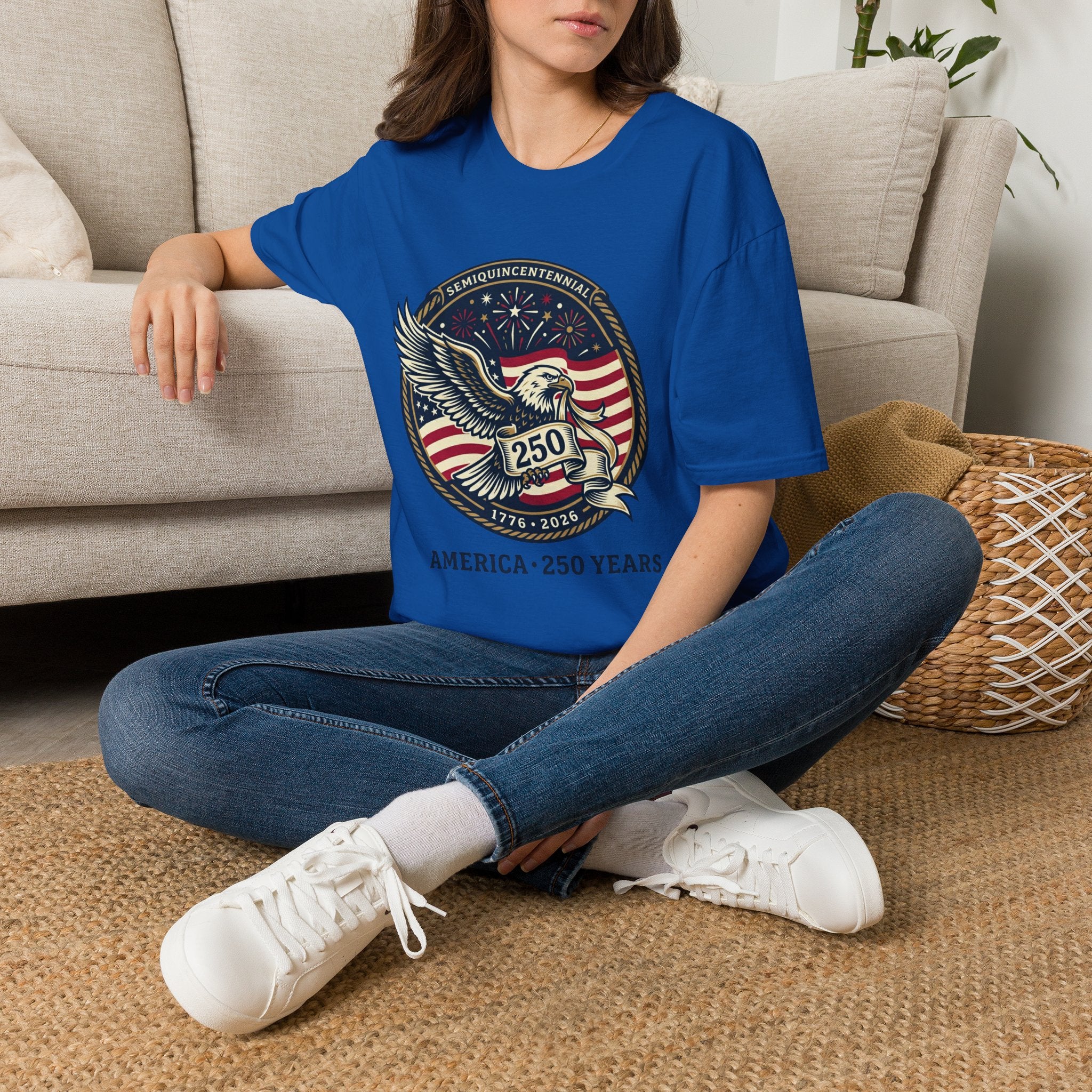 250th America Eagle T-Shirt — Semiquincentennial Patriotic Shirt