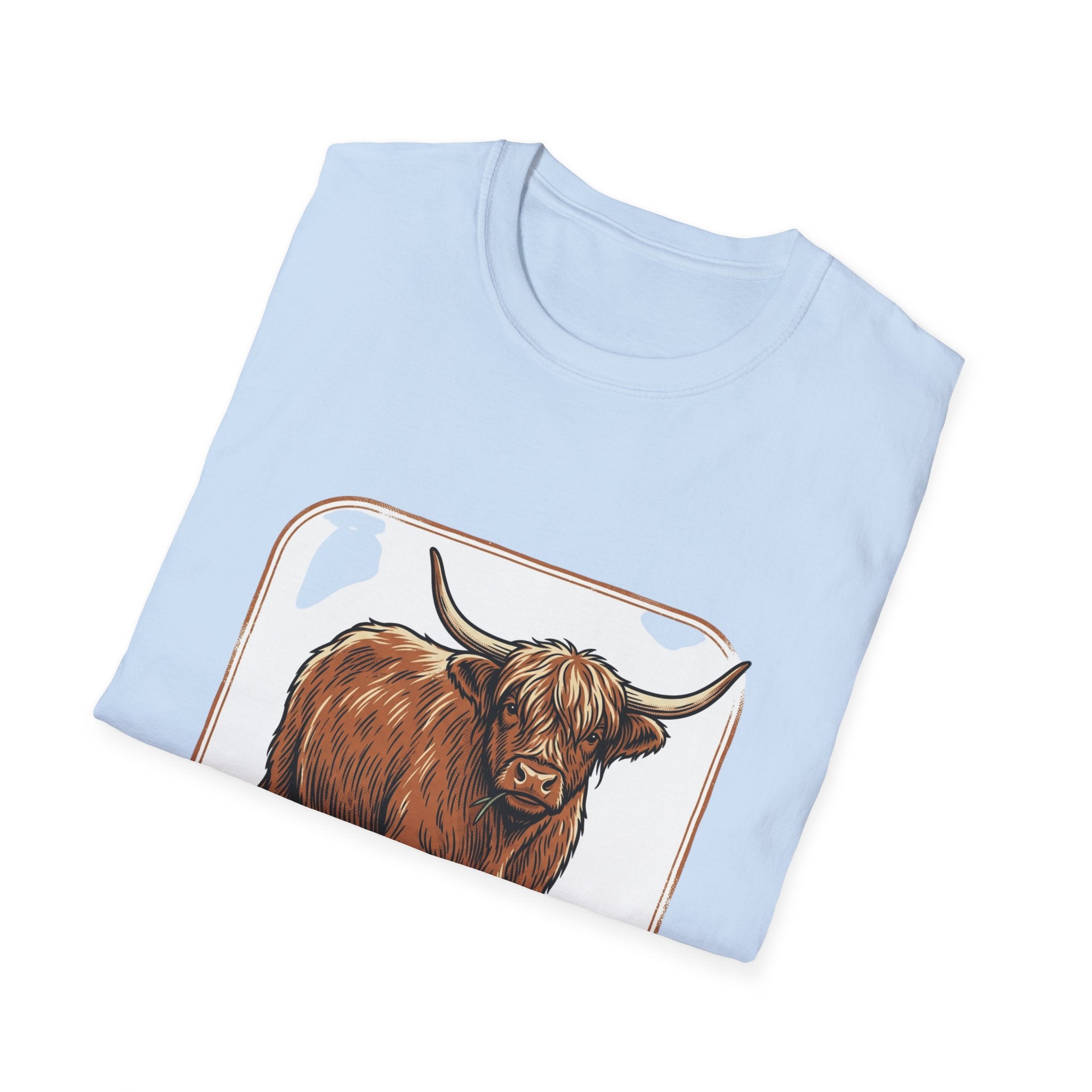 Highland Cow T-Shirt — Rustic Scottish Cattle Tee
