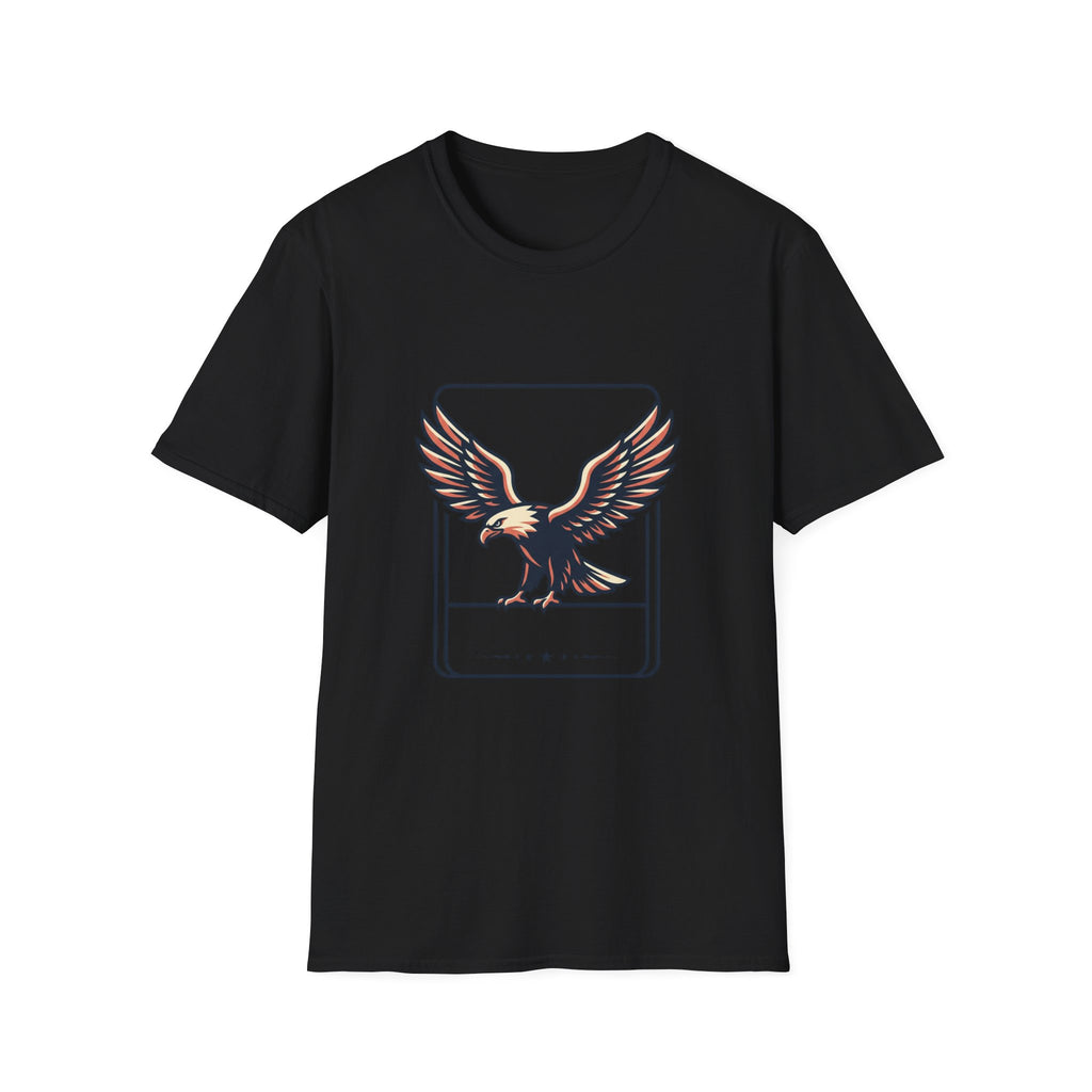 Eagle Graphic T-Shirt — Vintage Soaring Eagle Chest Print