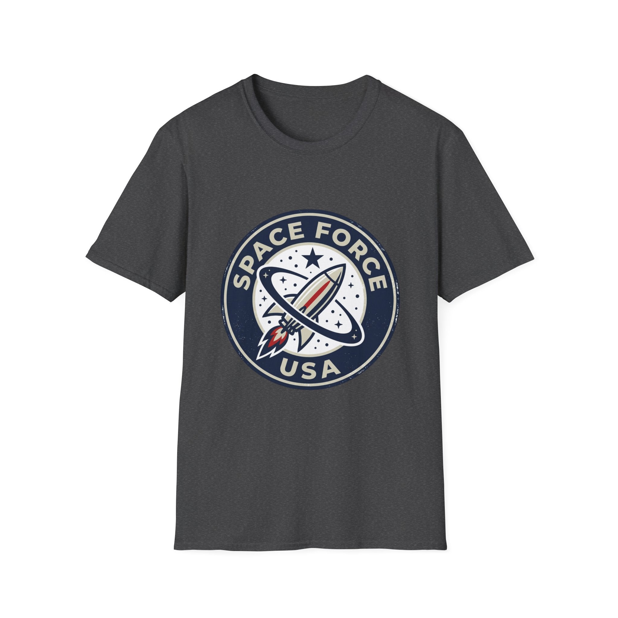 Space Force USA T‑Shirt — Retro Rocket Patch Tee