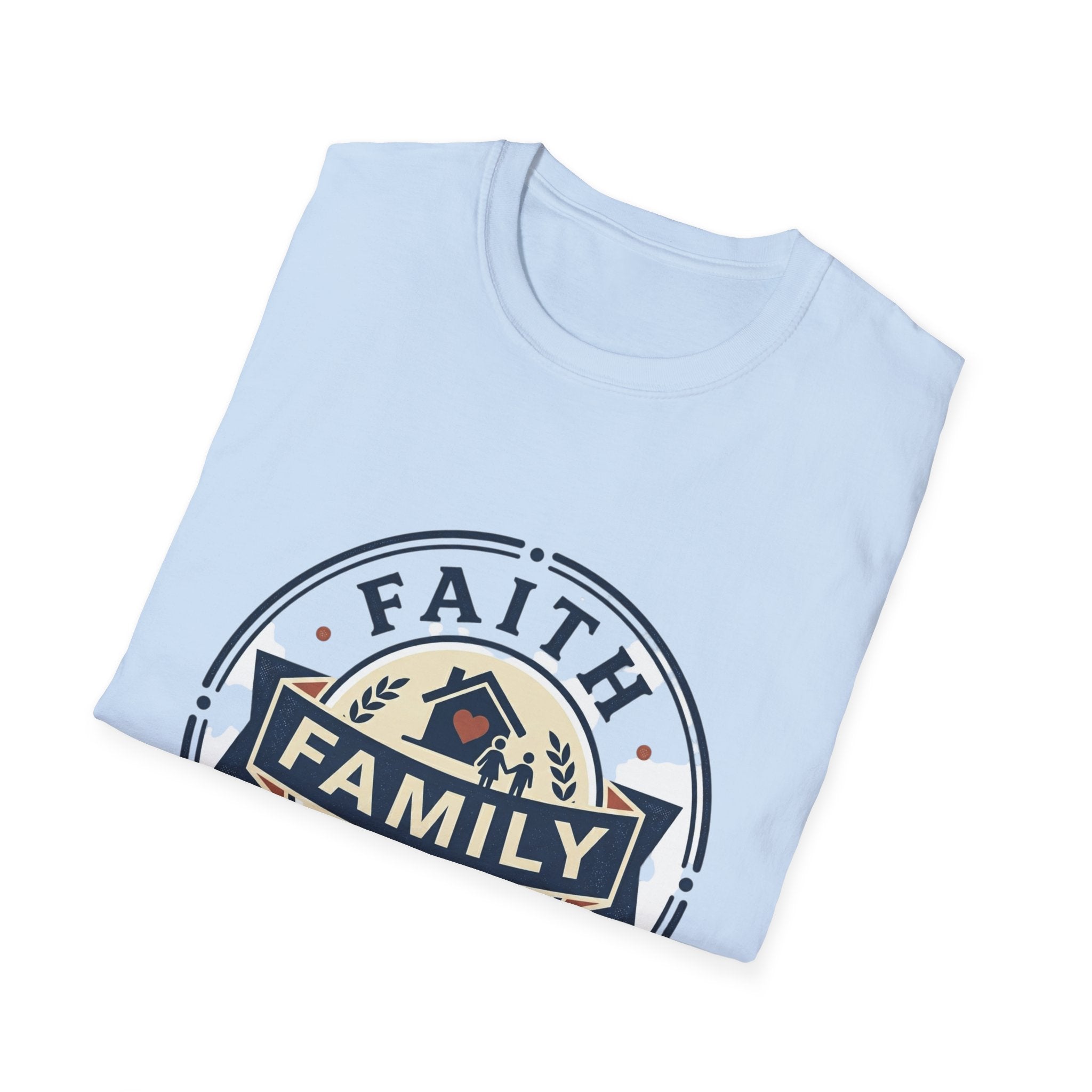 Faith, Family & Friends T-Shirt — Inspirational Christian Family Tee