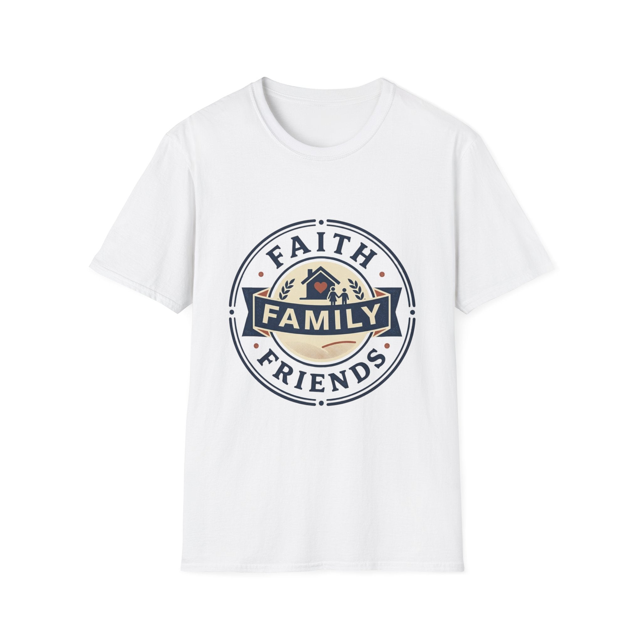 Faith, Family & Friends T-Shirt — Inspirational Christian Family Tee