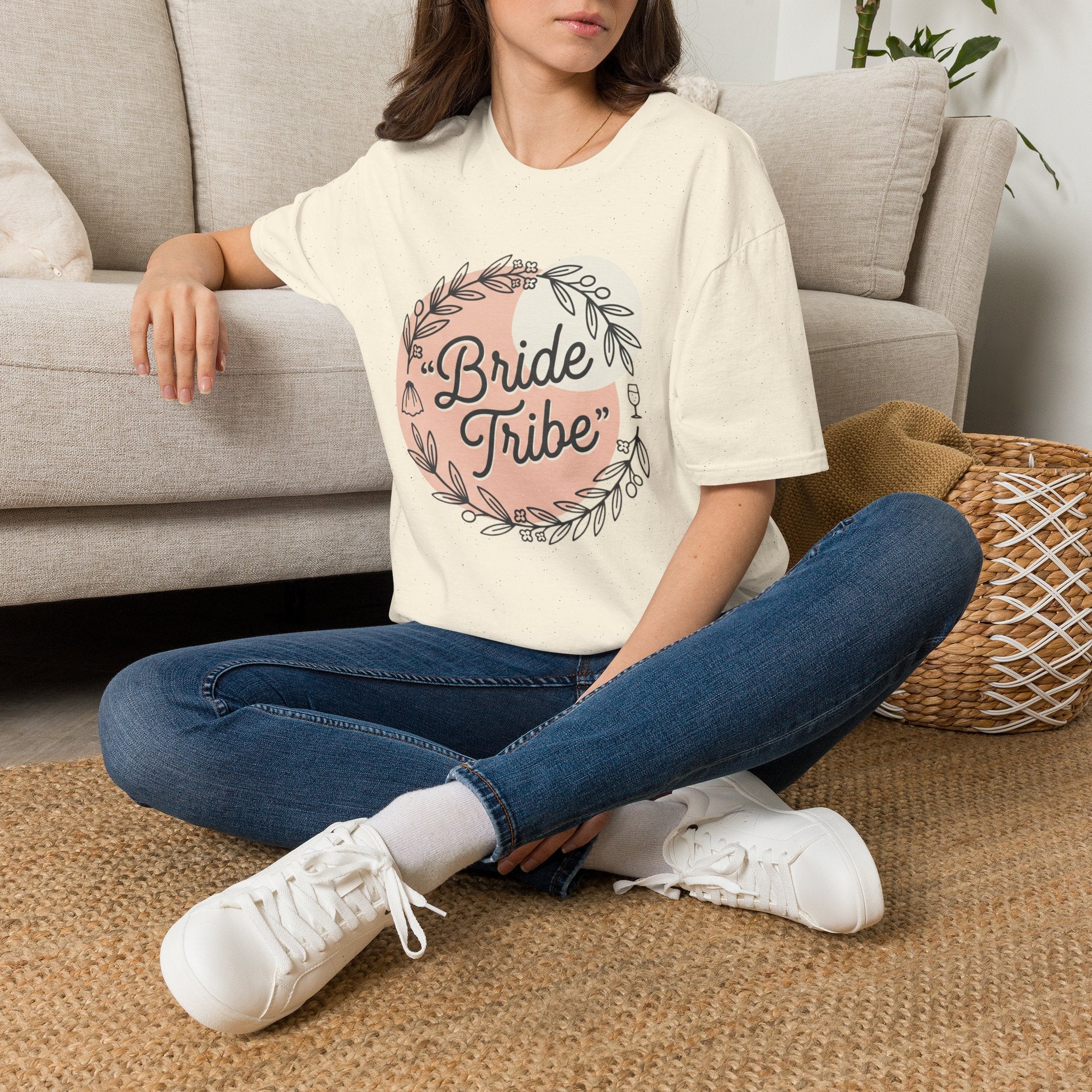 Bride Tribe T-Shirt — Floral Mother of the Bride Tee
