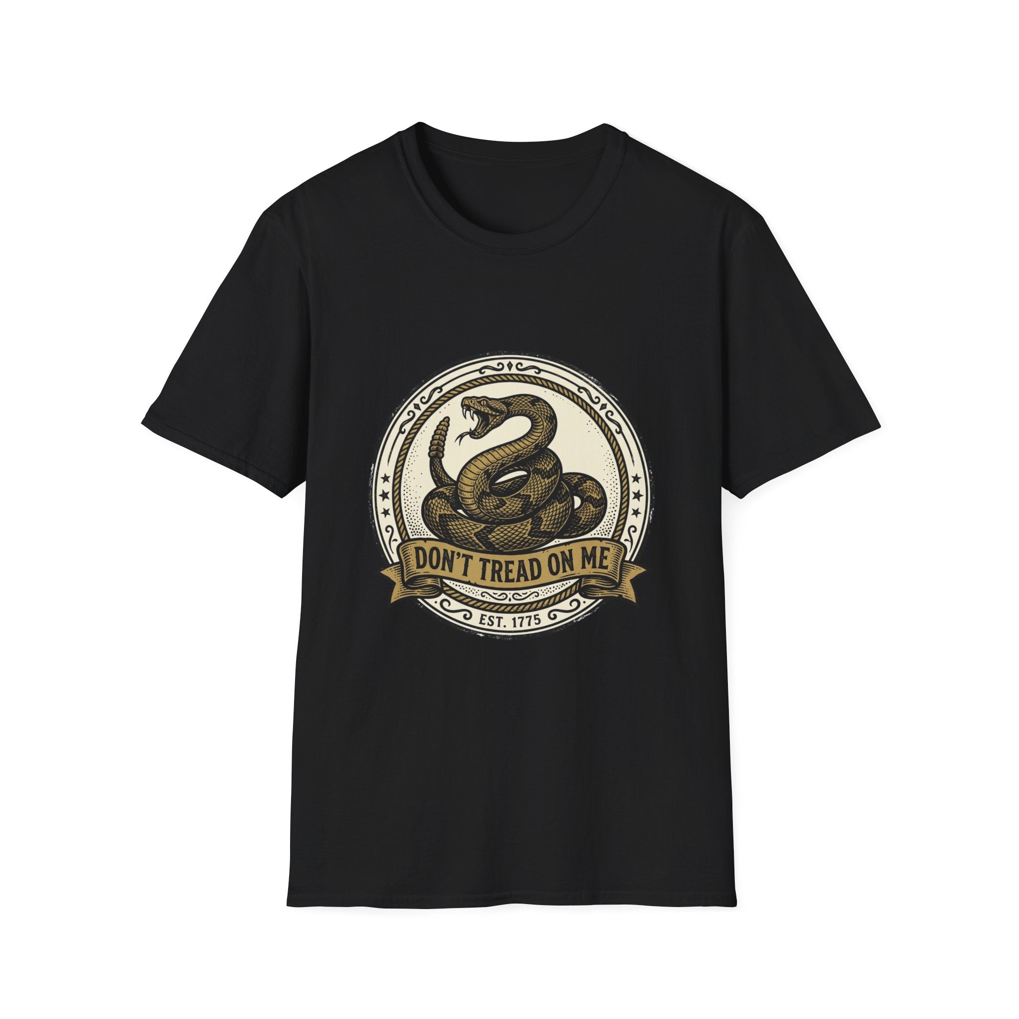 Don't Tread On Me Snake T-Shirt — Gadsden Flag Vintage Patriotic Tee