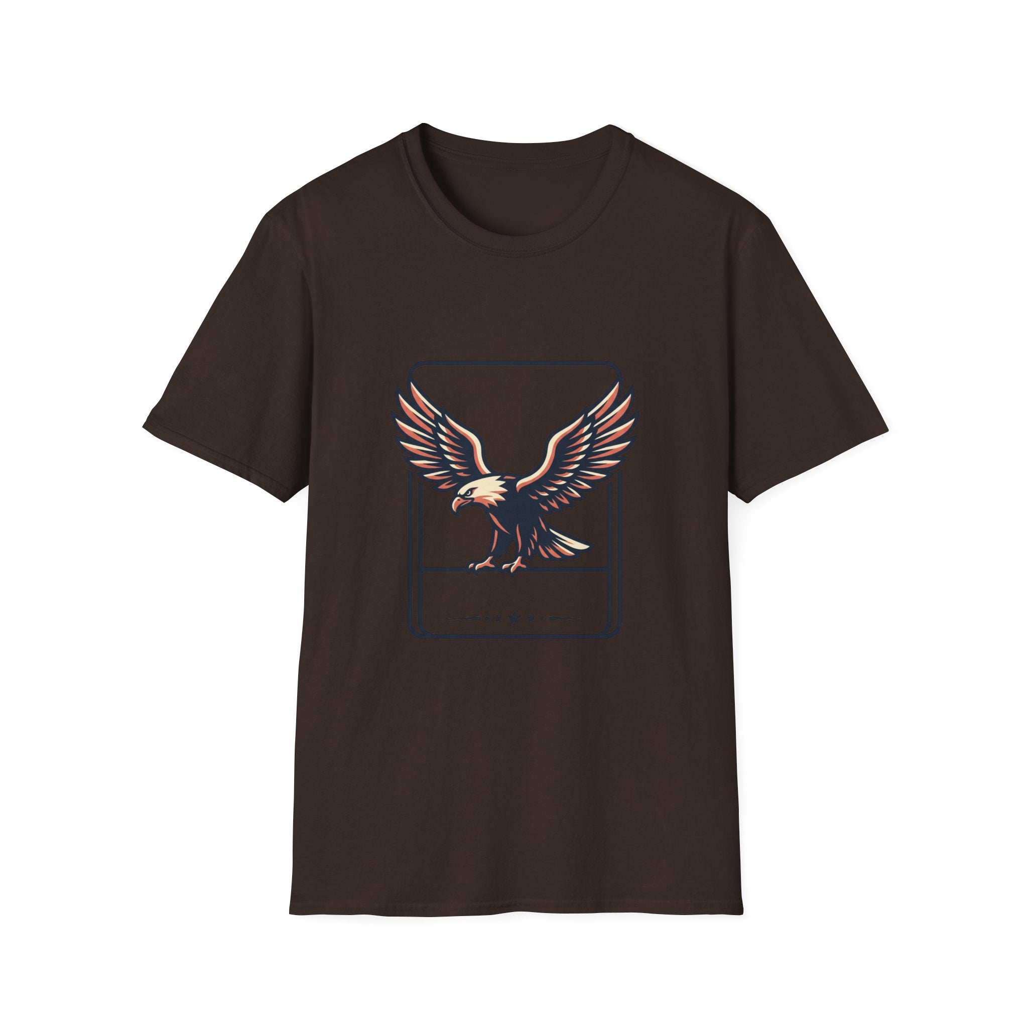 Eagle Graphic T-Shirt — Vintage Soaring Eagle Chest Print