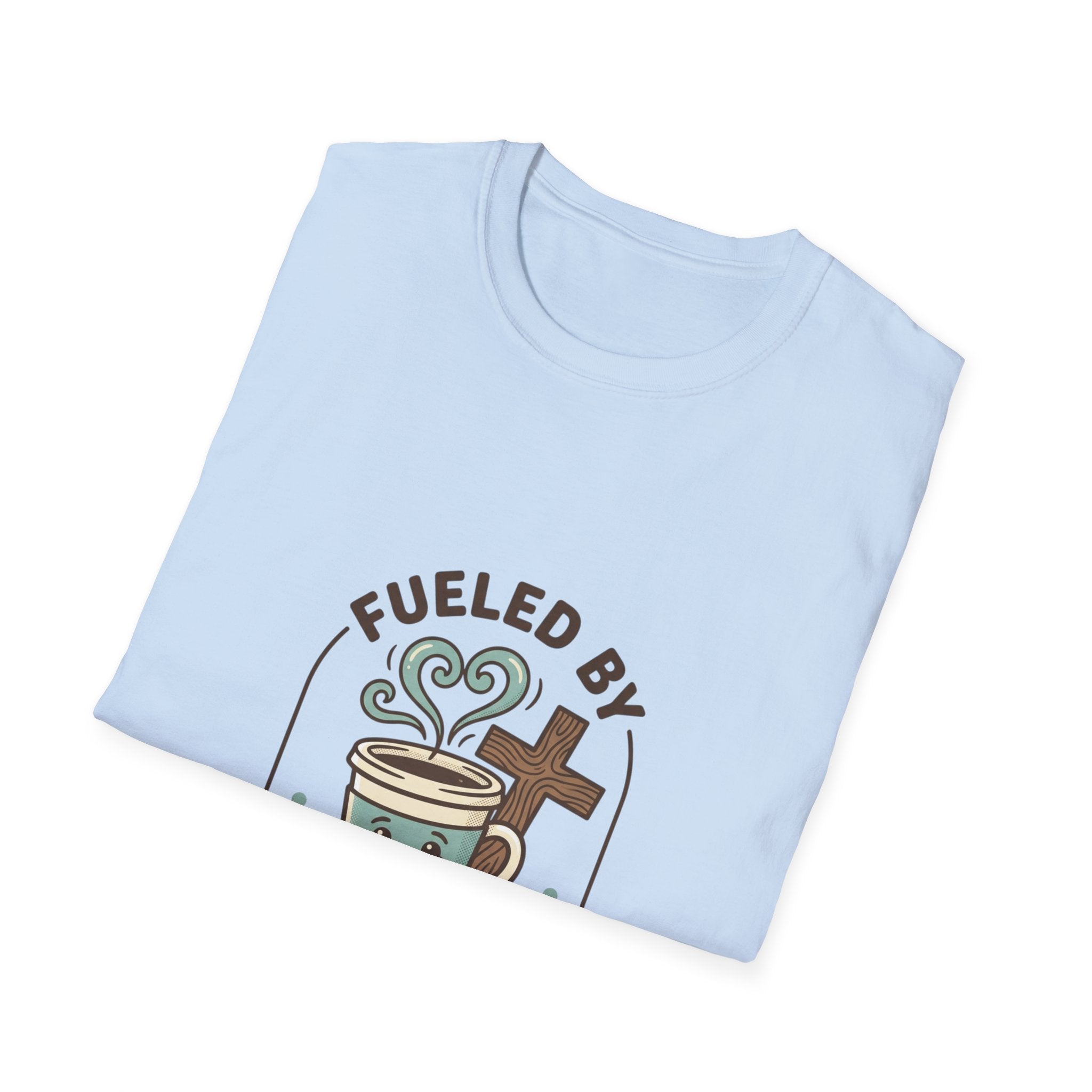 Fueled by Jesus Coffee T-Shirt — Christian Faith Coffee Tee