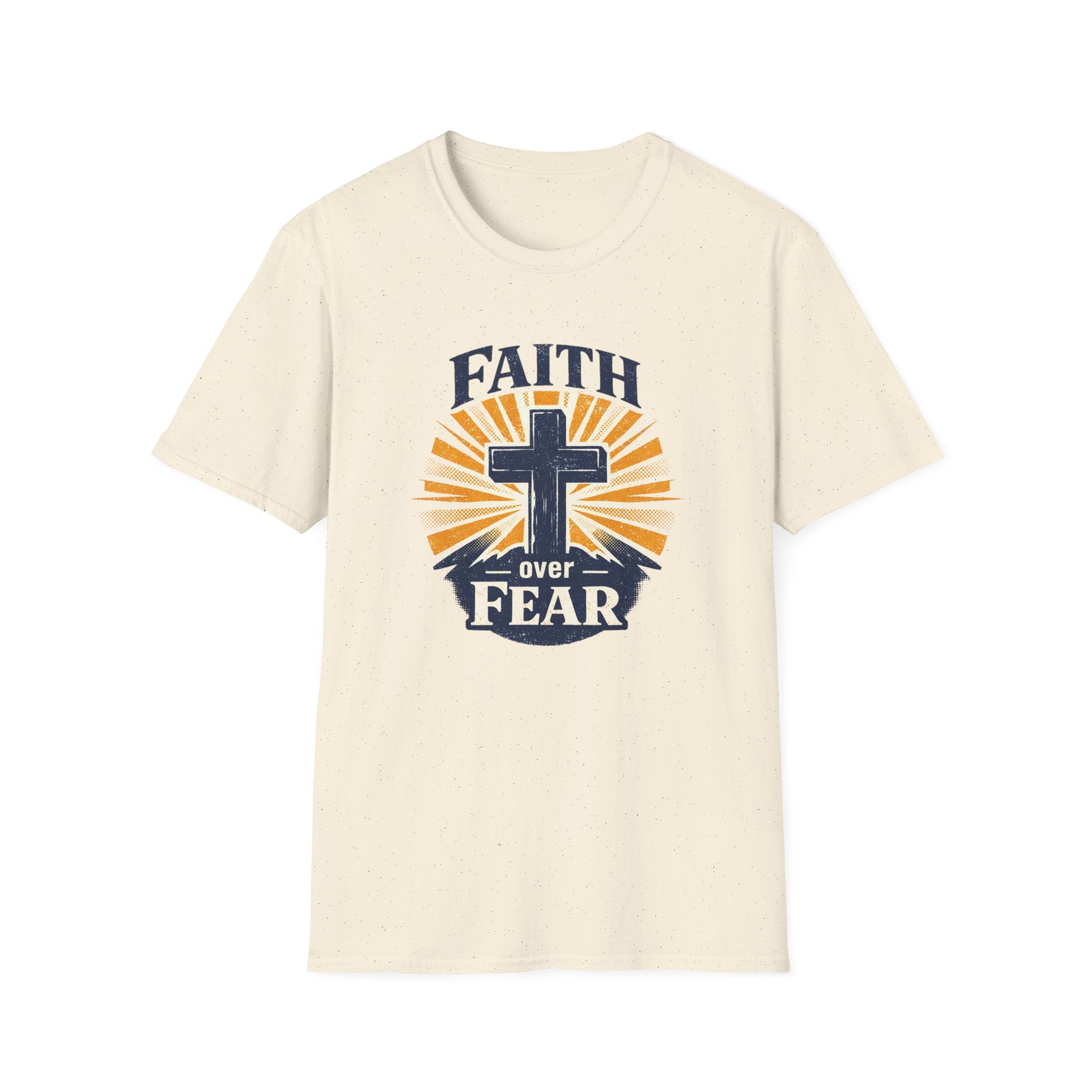 Faith Over Fear T-Shirt — Christian Cross Inspirational Tee