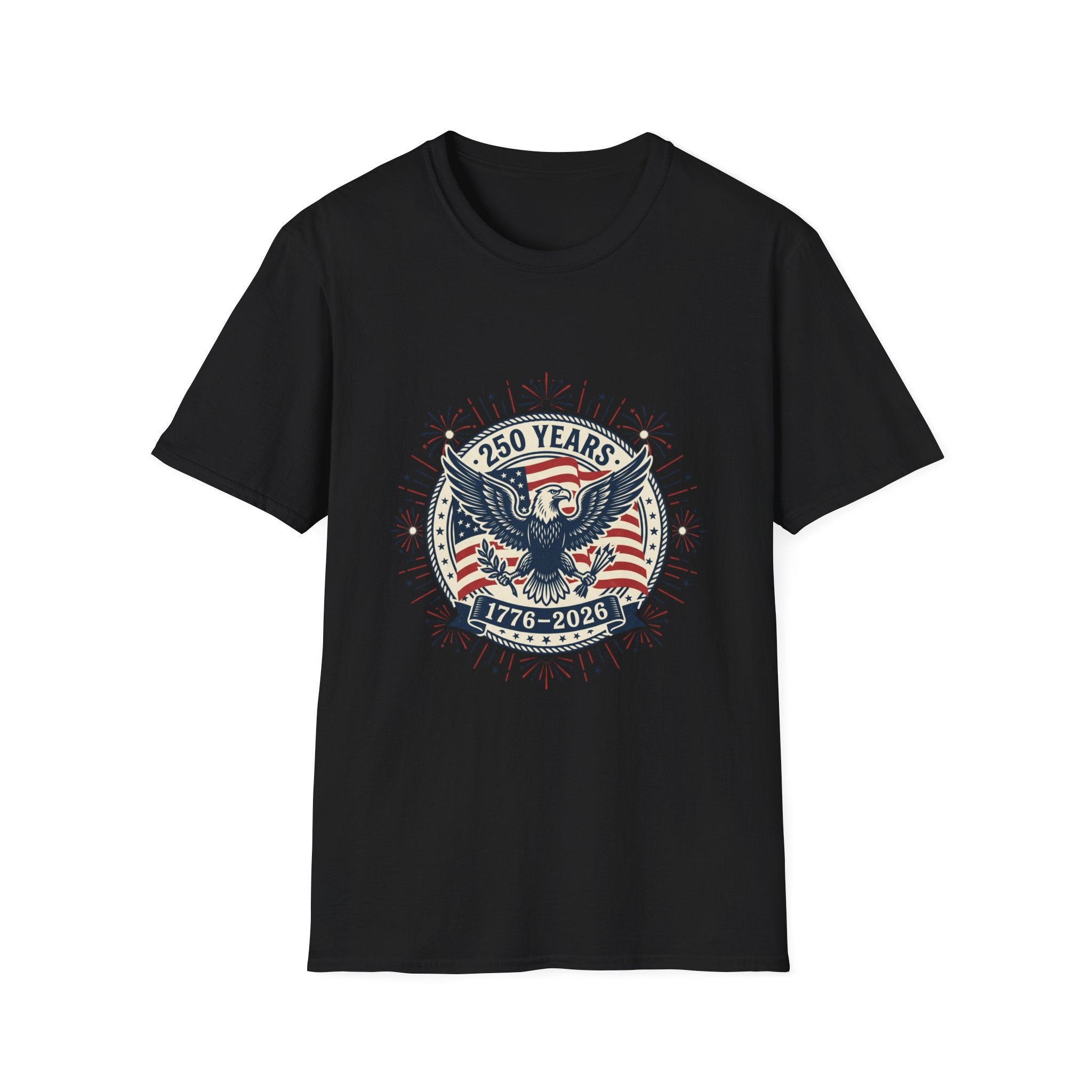 250 Years 1776–2026 Eagle T-Shirt — Patriotic American Independence Shirt