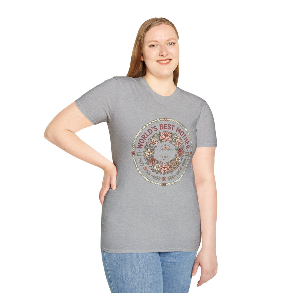 World's Best Mother Floral T-Shirt