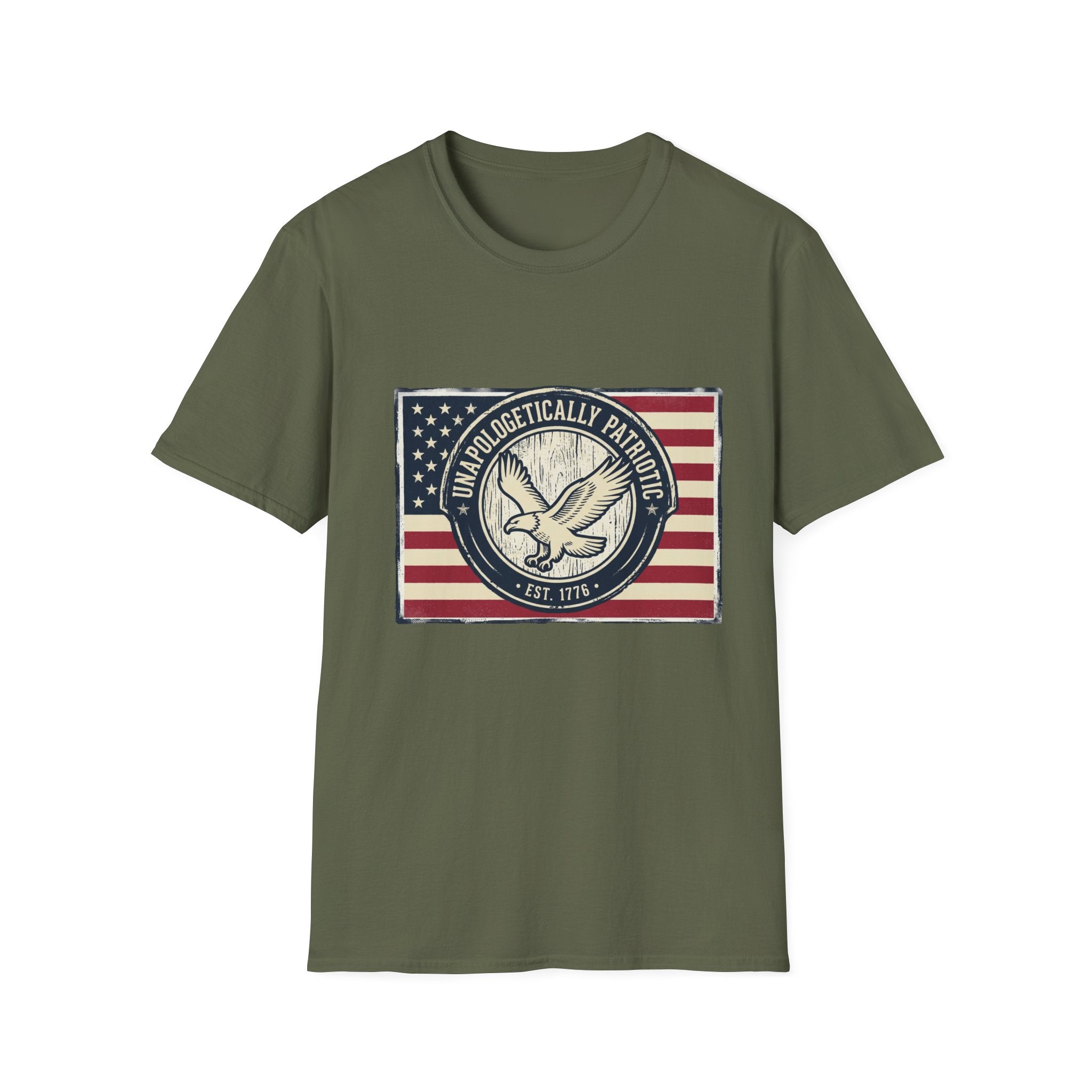 Patriotic Eagle T-Shirt — Unapologetically Patriotic American Flag Tee
