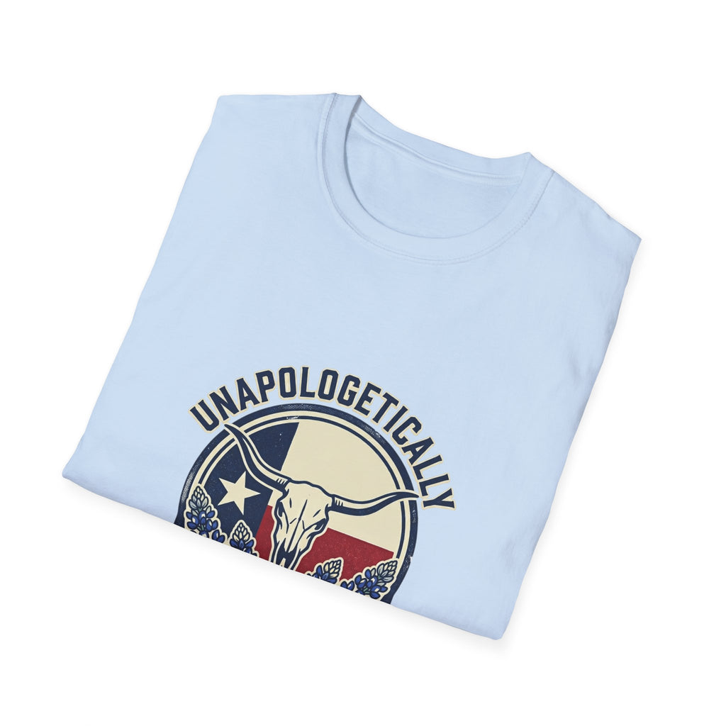 Unapologetically Texan T-Shirt — Retro Longhorn Texas Pride Tee