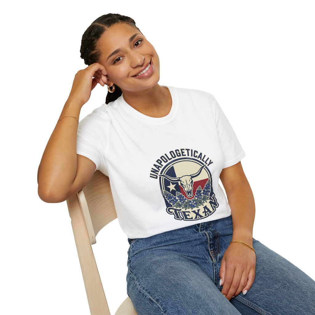 Unapologetically Texan T-Shirt — Retro Longhorn Texas Pride Tee