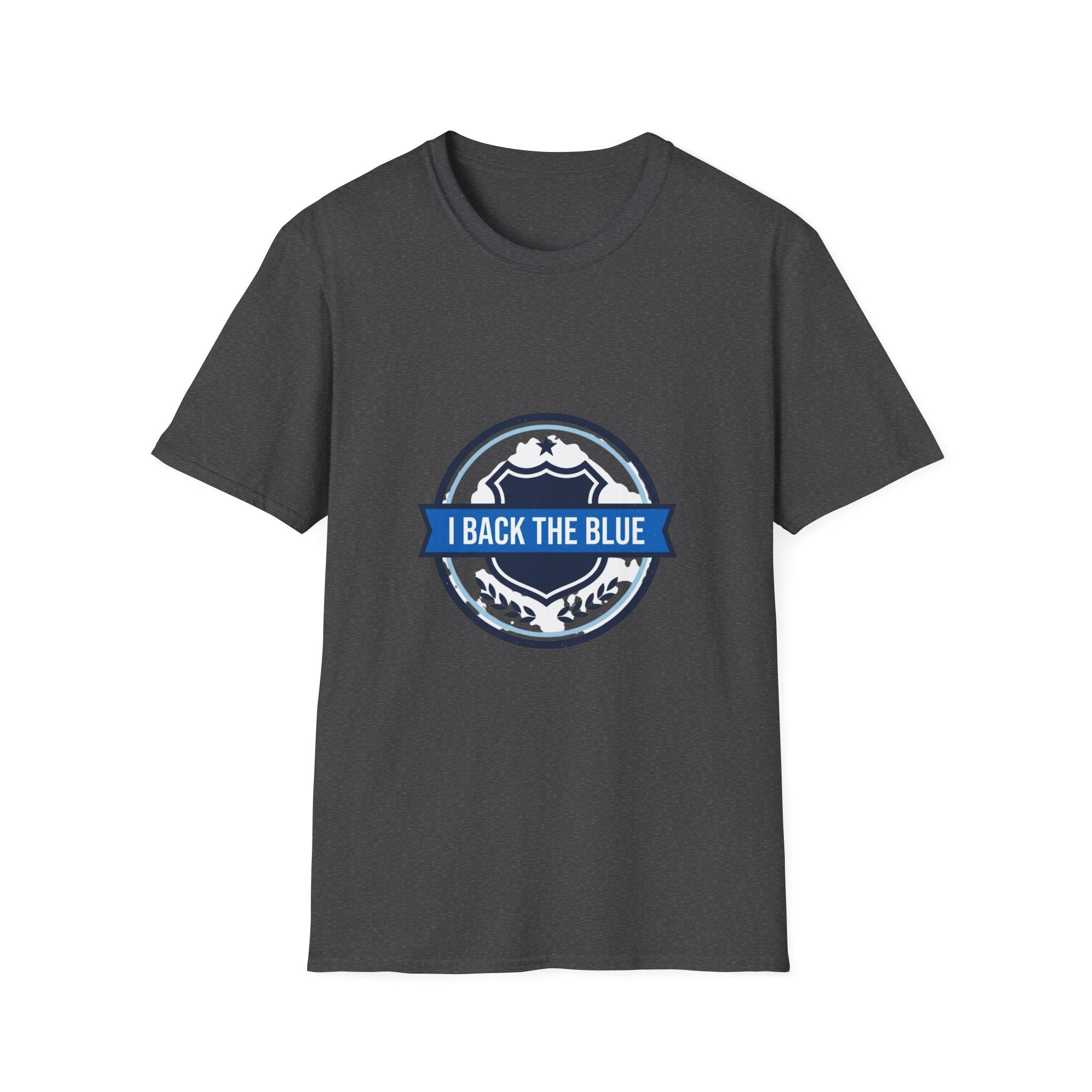 I Back The Blue T-Shirt — Support Police Badge Graphic Shirt