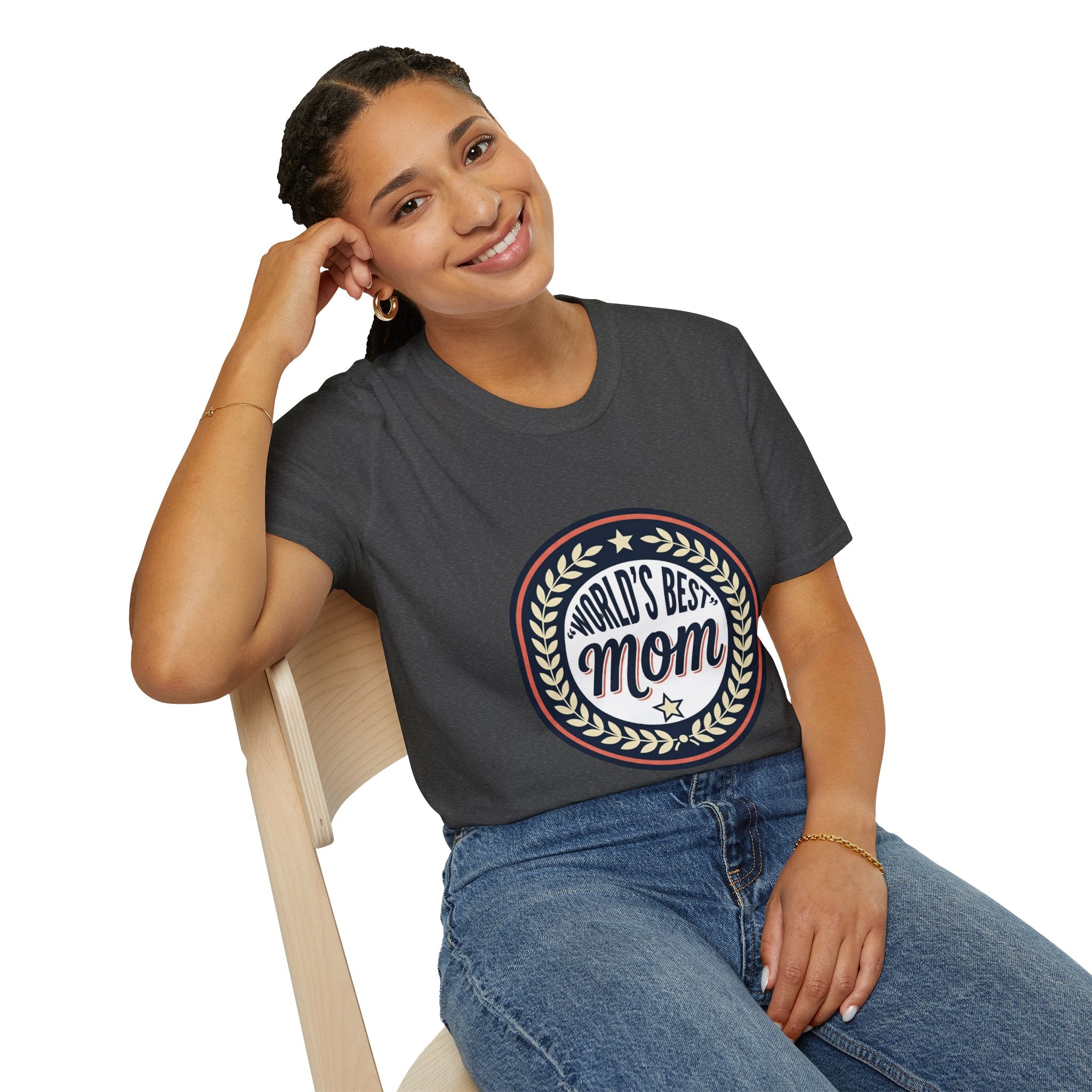World's Best Mom T-Shirt – Vintage Badge Mother's Day Tee