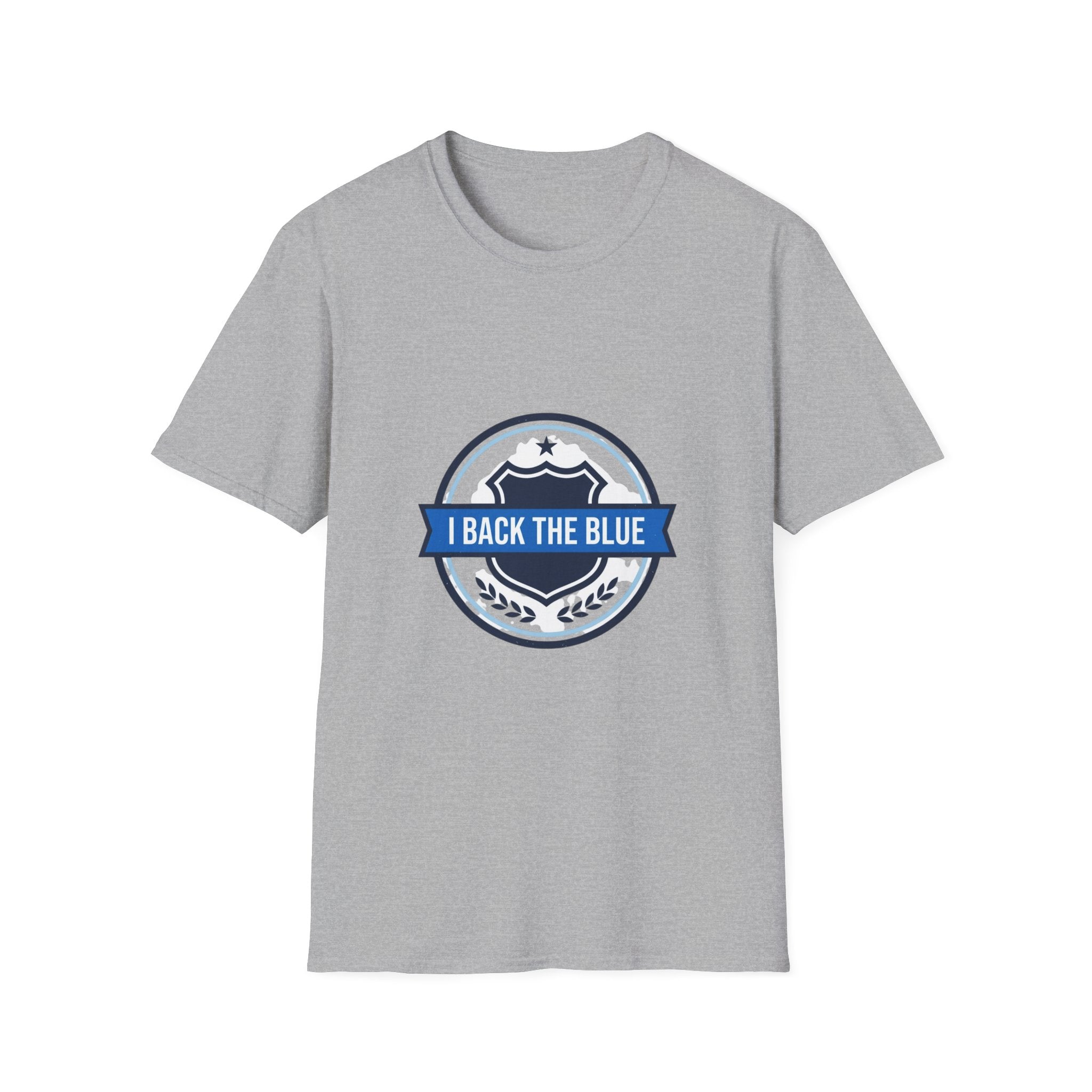 I Back The Blue T-Shirt — Support Police Badge Graphic Shirt