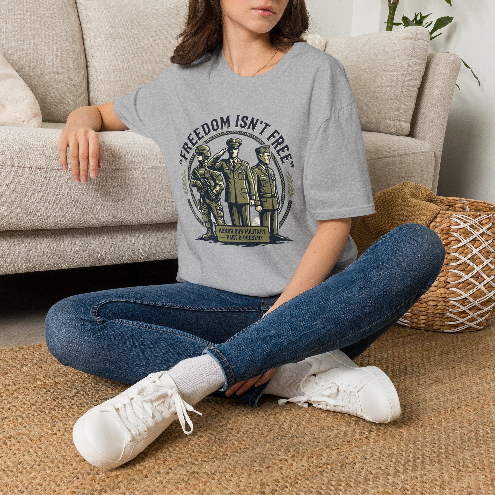 Freedom Isn't Free Military Tribute T-Shirt
