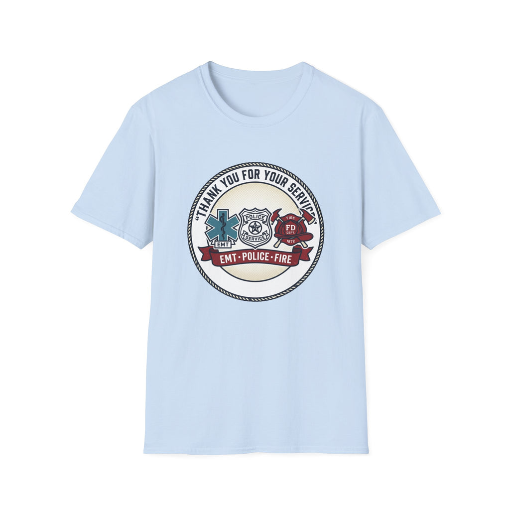 EMT • Police • Fire 'Thank You For Your Service' T-Shirt